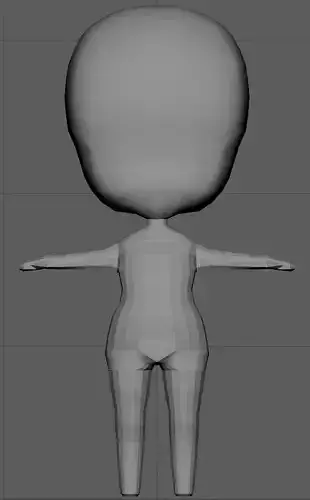 Chibi Base Male - Low Poly