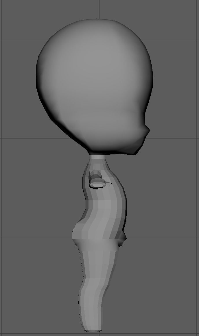 Chibi Base Male - Low Poly 3D model_2