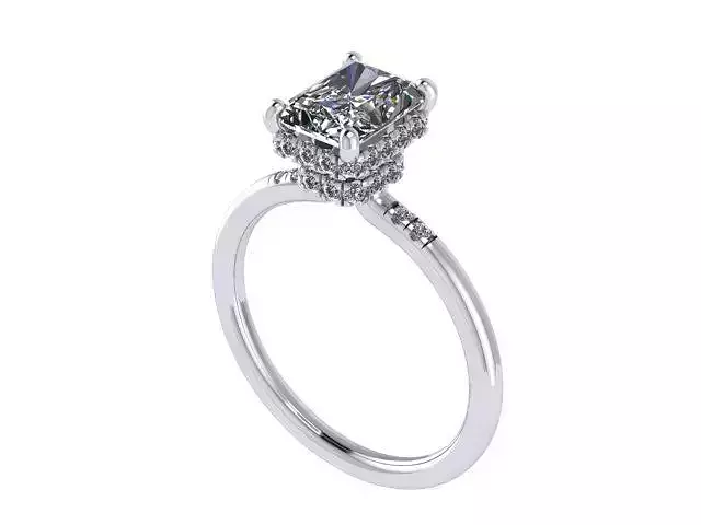 Radiant Solitaire Engagement Ring