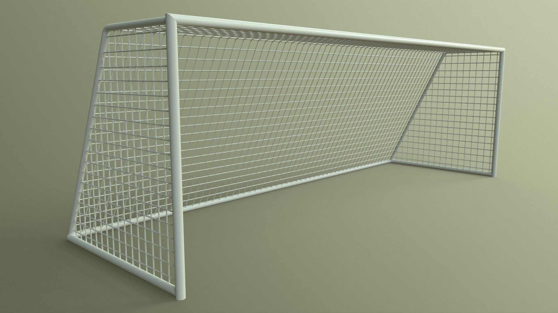 PBR Soccer Football Goal Post I Low-poly 3D model_11