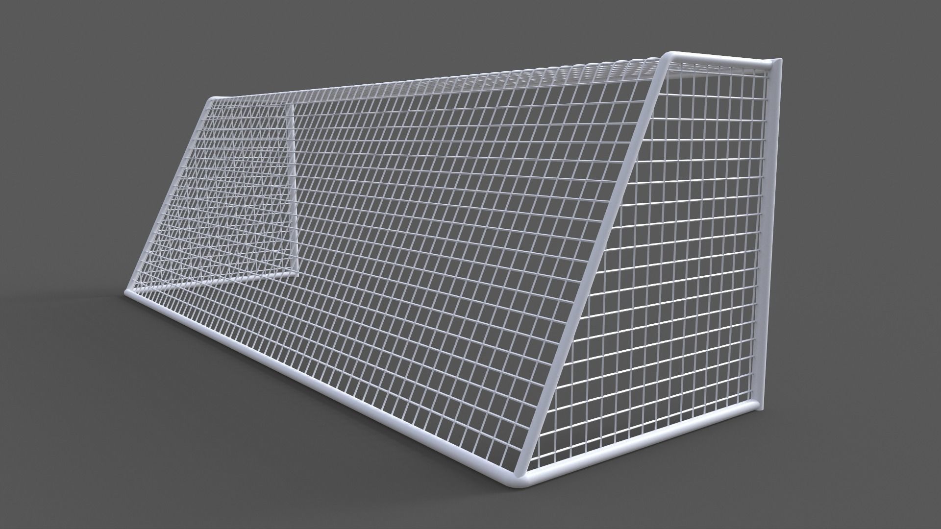 PBR Soccer Football Goal Post I Low-poly 3D model_5