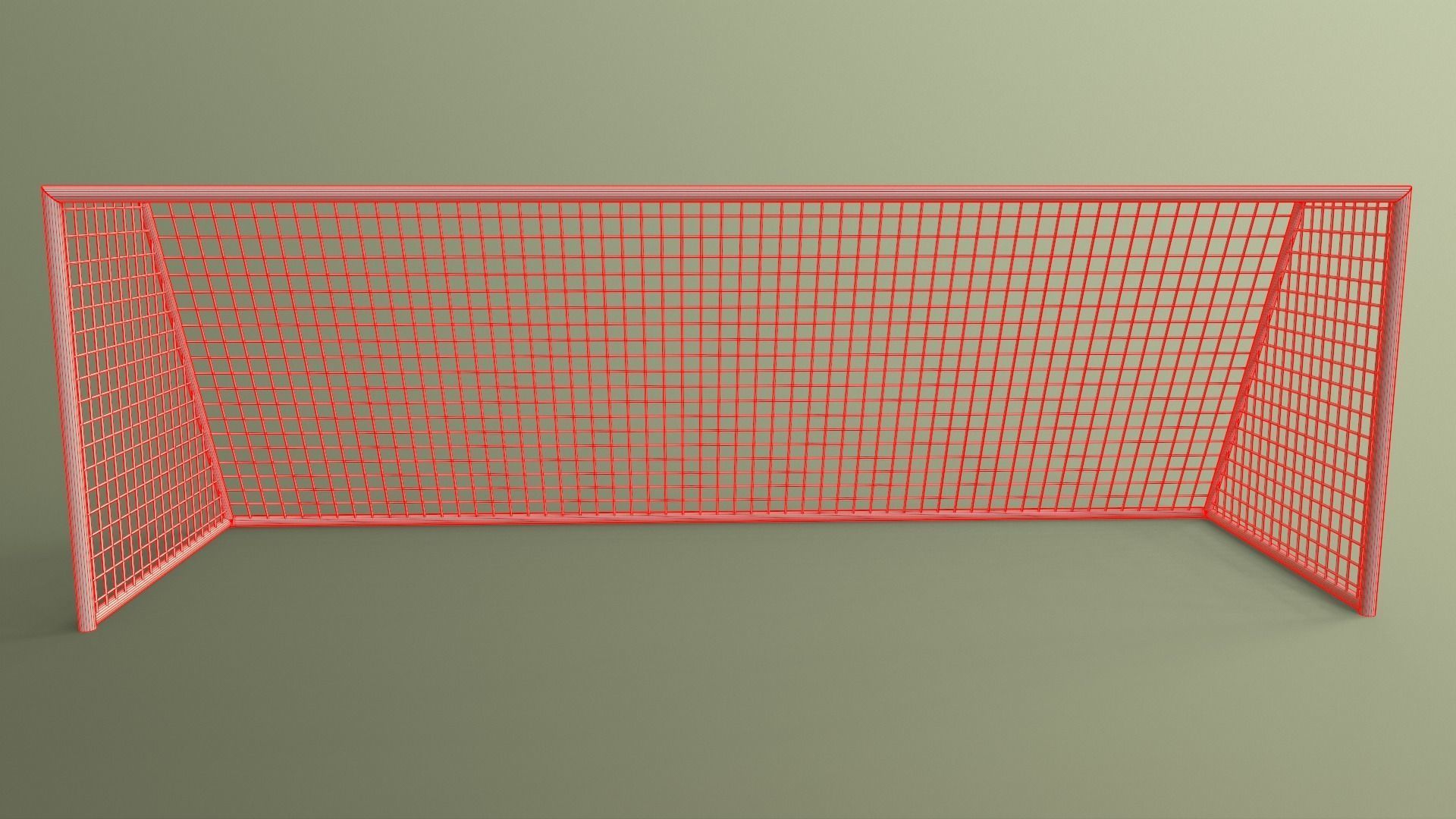 PBR Soccer Football Goal Post I Low-poly 3D model_17