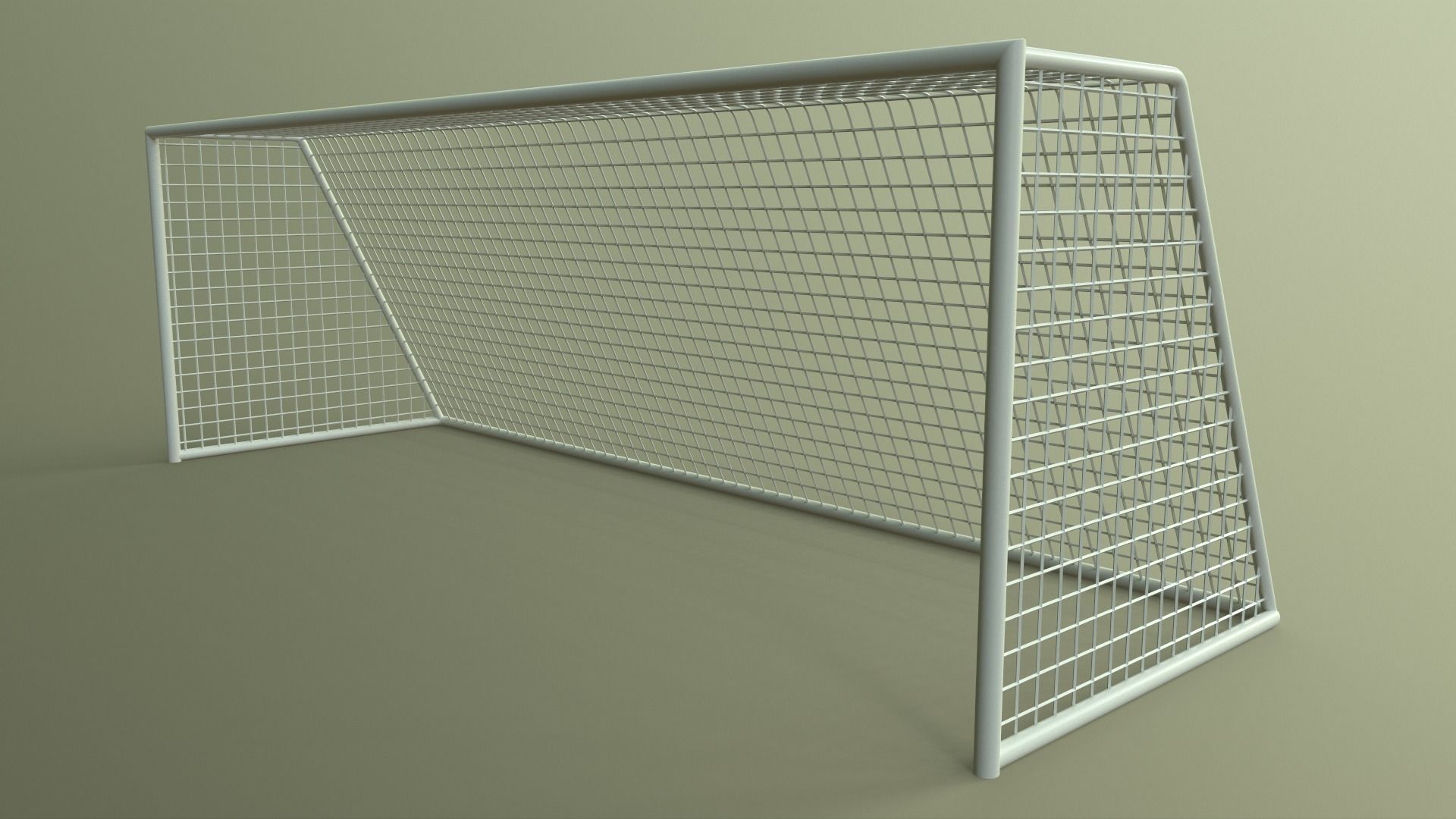 PBR Soccer Football Goal Post I Low-poly 3D model_9
