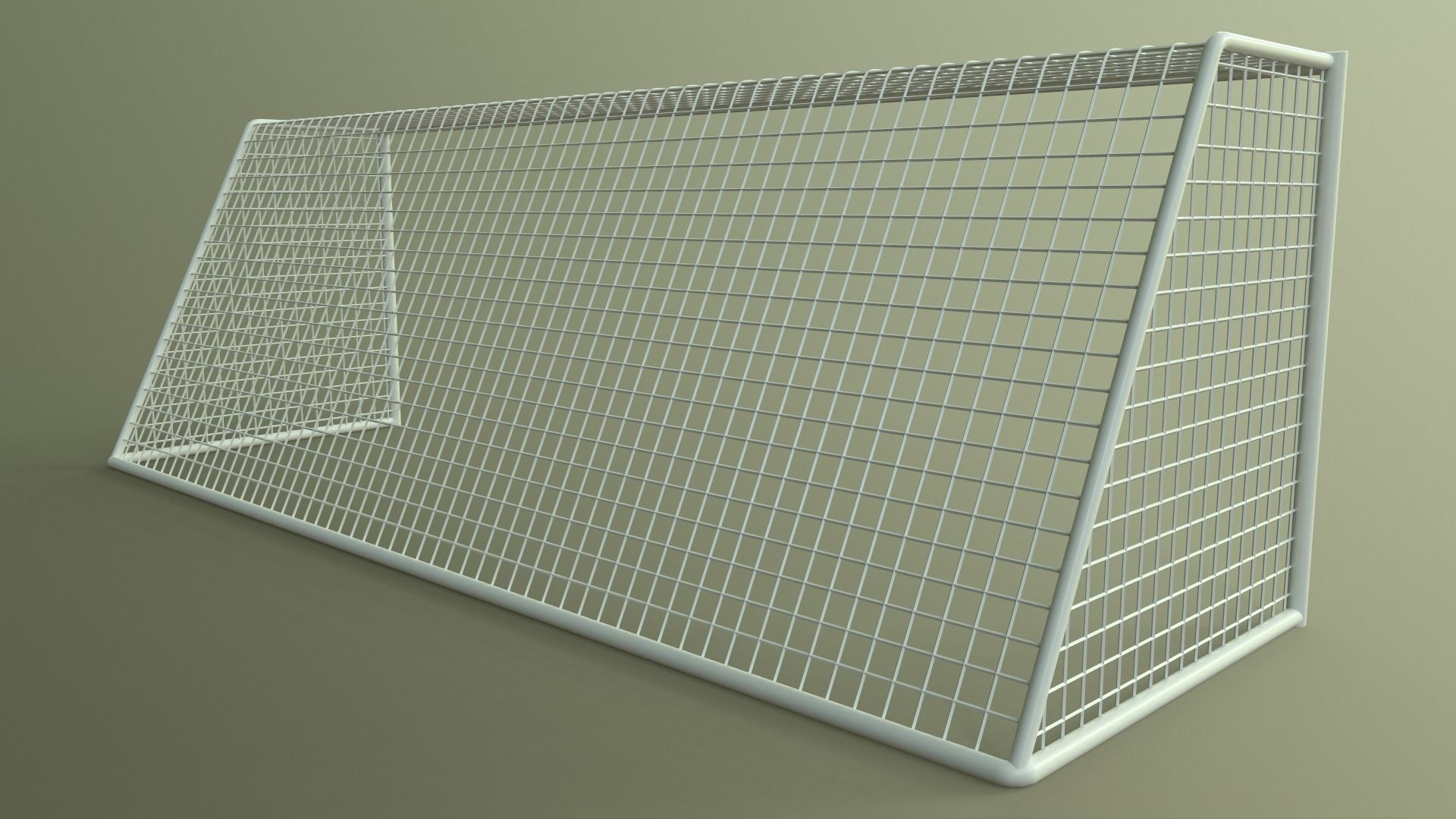 PBR Soccer Football Goal Post I Low-poly 3D model_12
