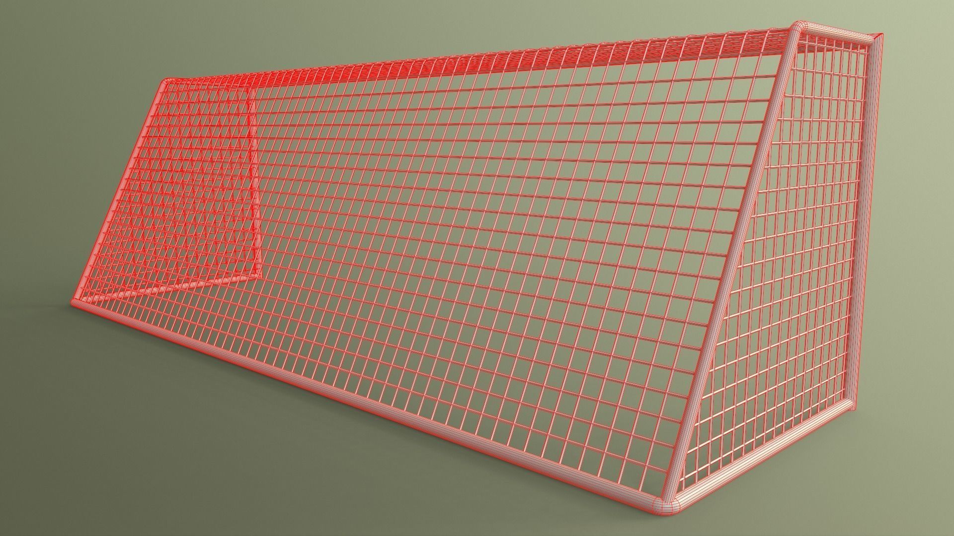PBR Soccer Football Goal Post I Low-poly 3D model_19