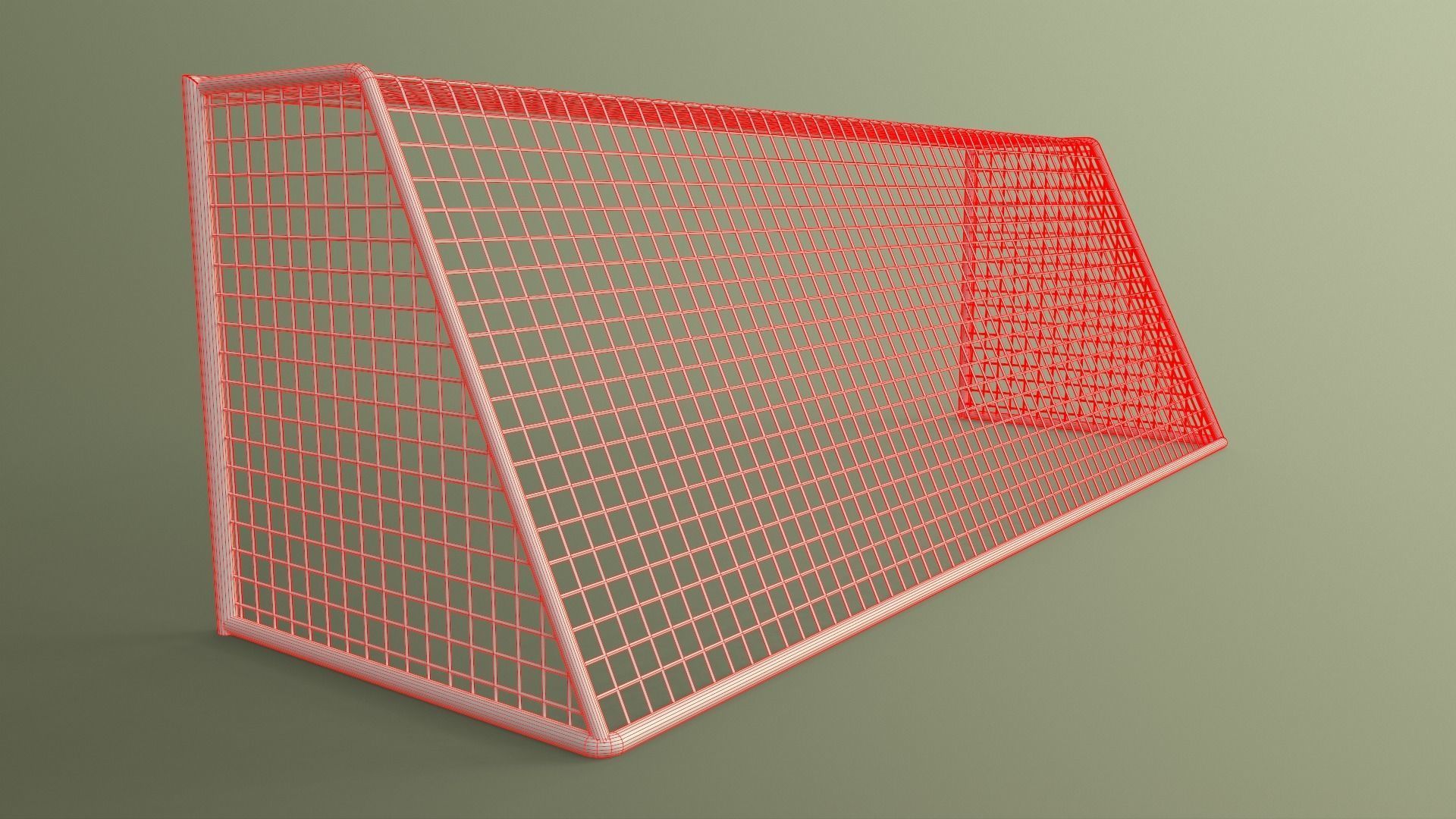 PBR Soccer Football Goal Post I Low-poly 3D model_21