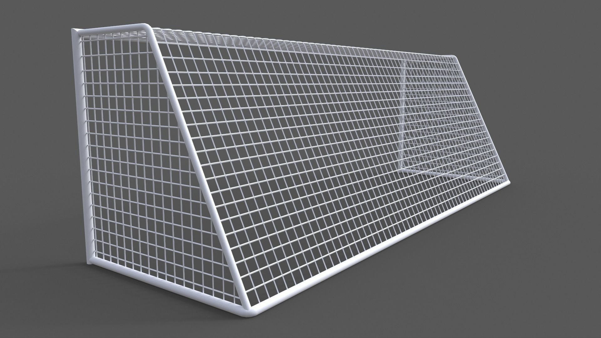 PBR Soccer Football Goal Post I Low-poly 3D model_7