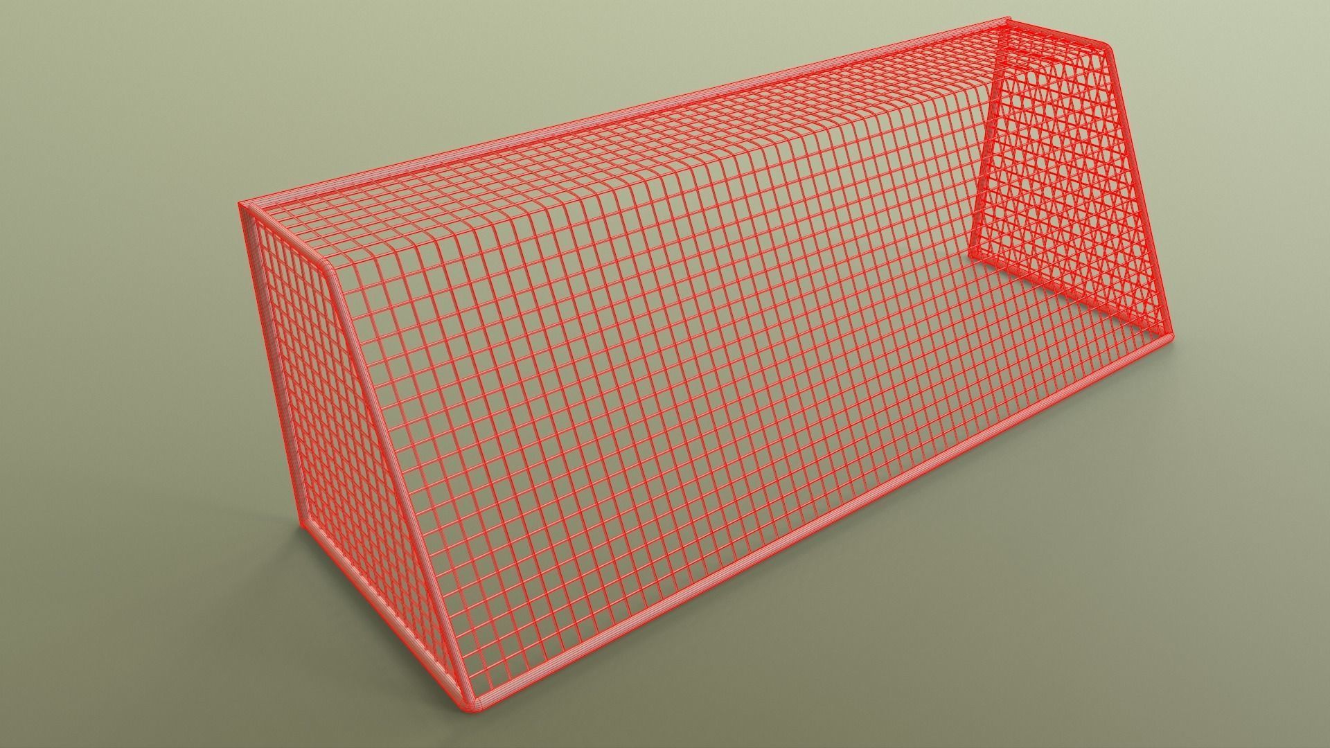 PBR Soccer Football Goal Post I Low-poly 3D model_22