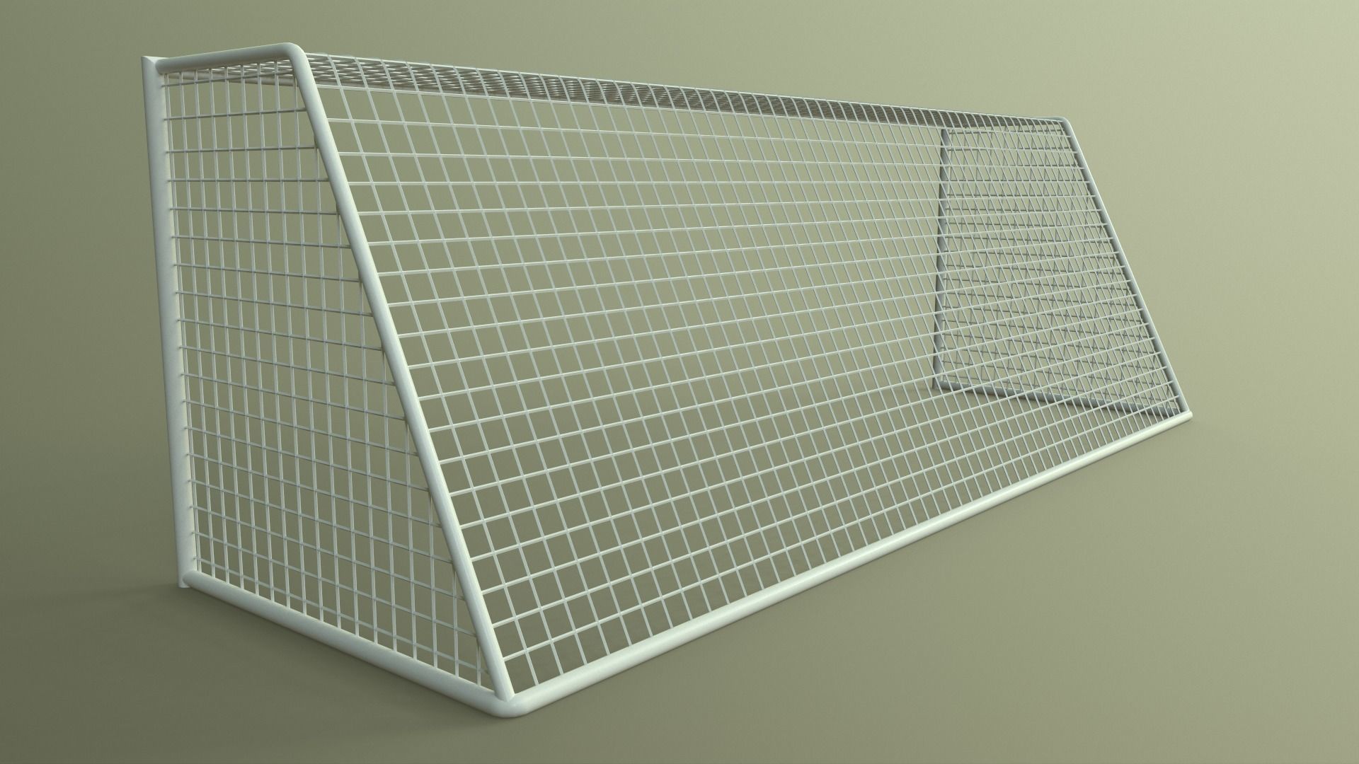 PBR Soccer Football Goal Post I Low-poly 3D model_14