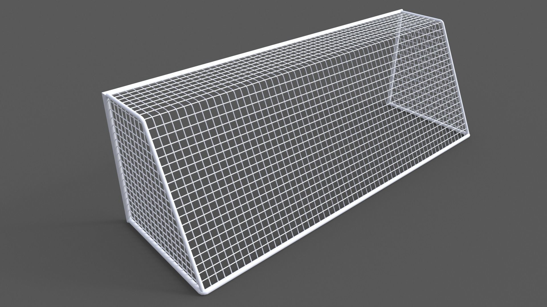 PBR Soccer Football Goal Post I Low-poly 3D model_8