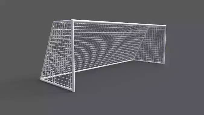 PBR Soccer Football Goal Post I Low-poly 3D model