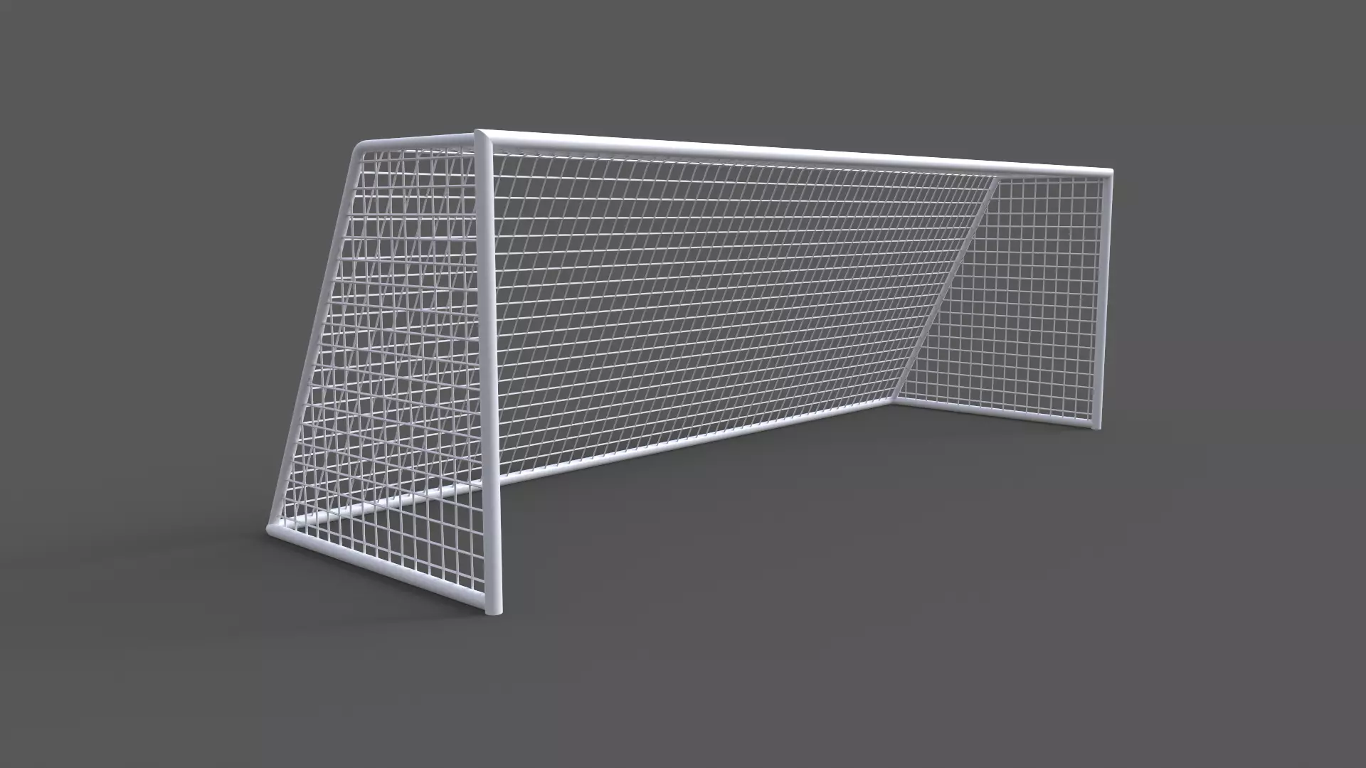 PBR Soccer Football Goal Post I Low-poly 3D model_0