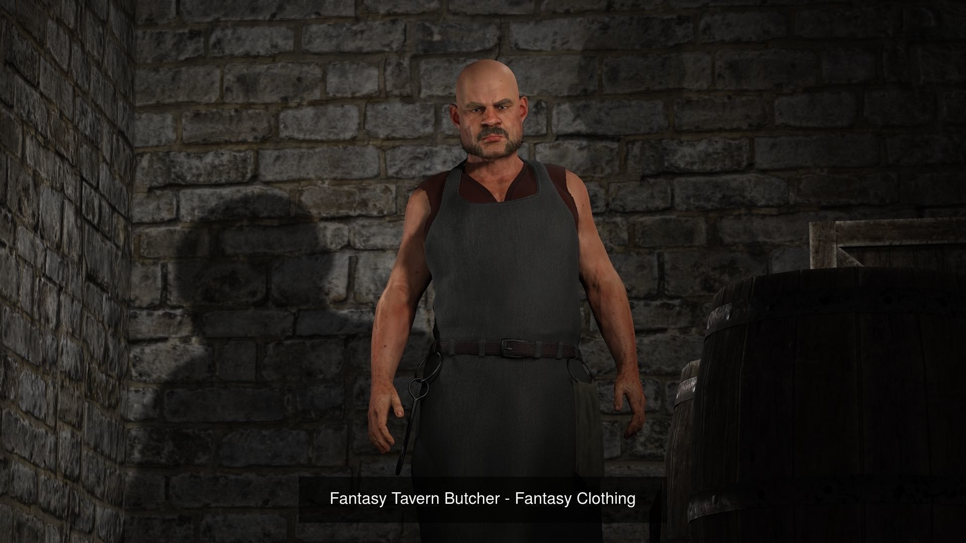 Fantasy Tavern Workers Clothing Bundle 3D Model Collection_6