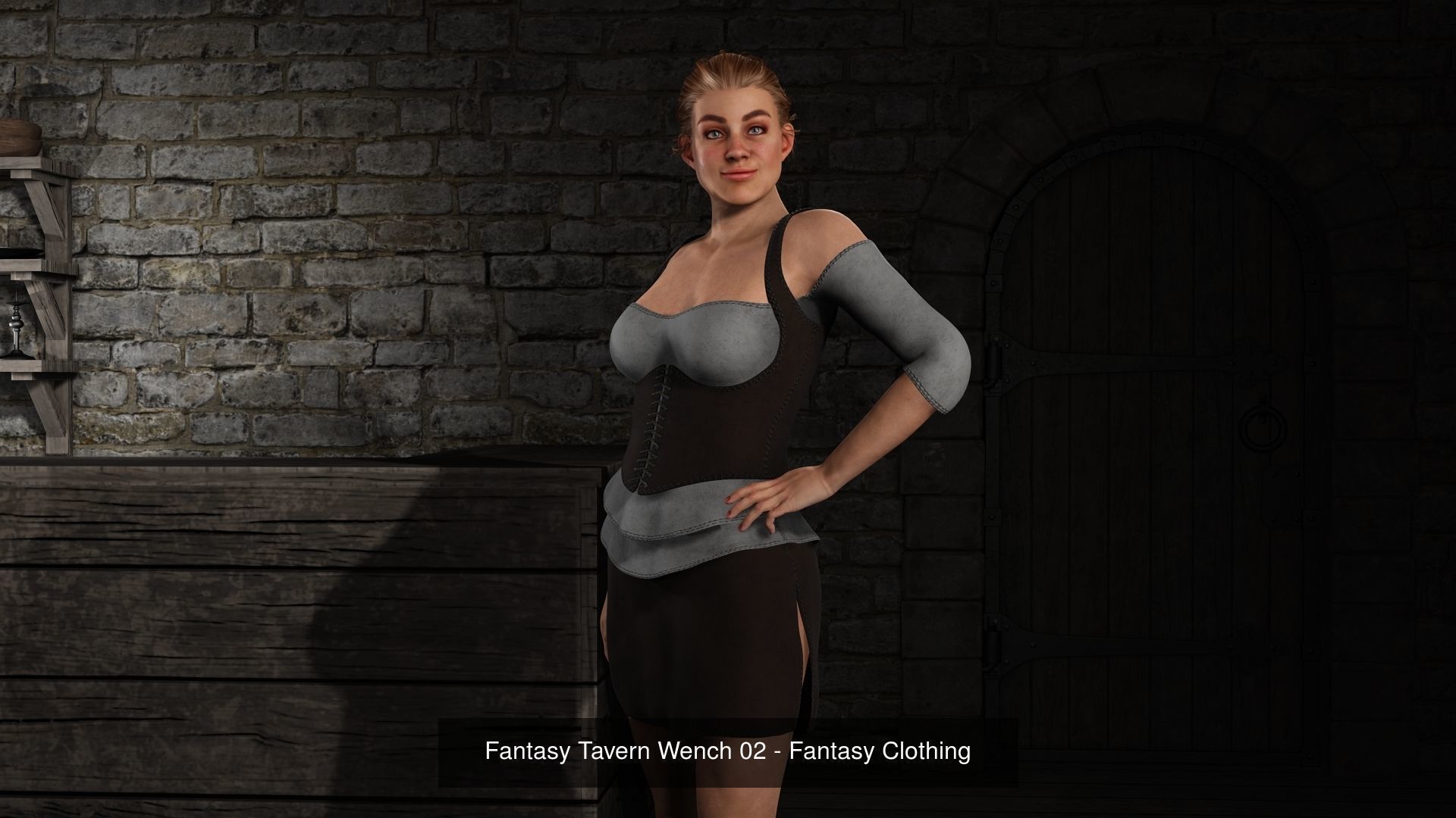 Fantasy Tavern Workers Clothing Bundle 3D Model Collection_2
