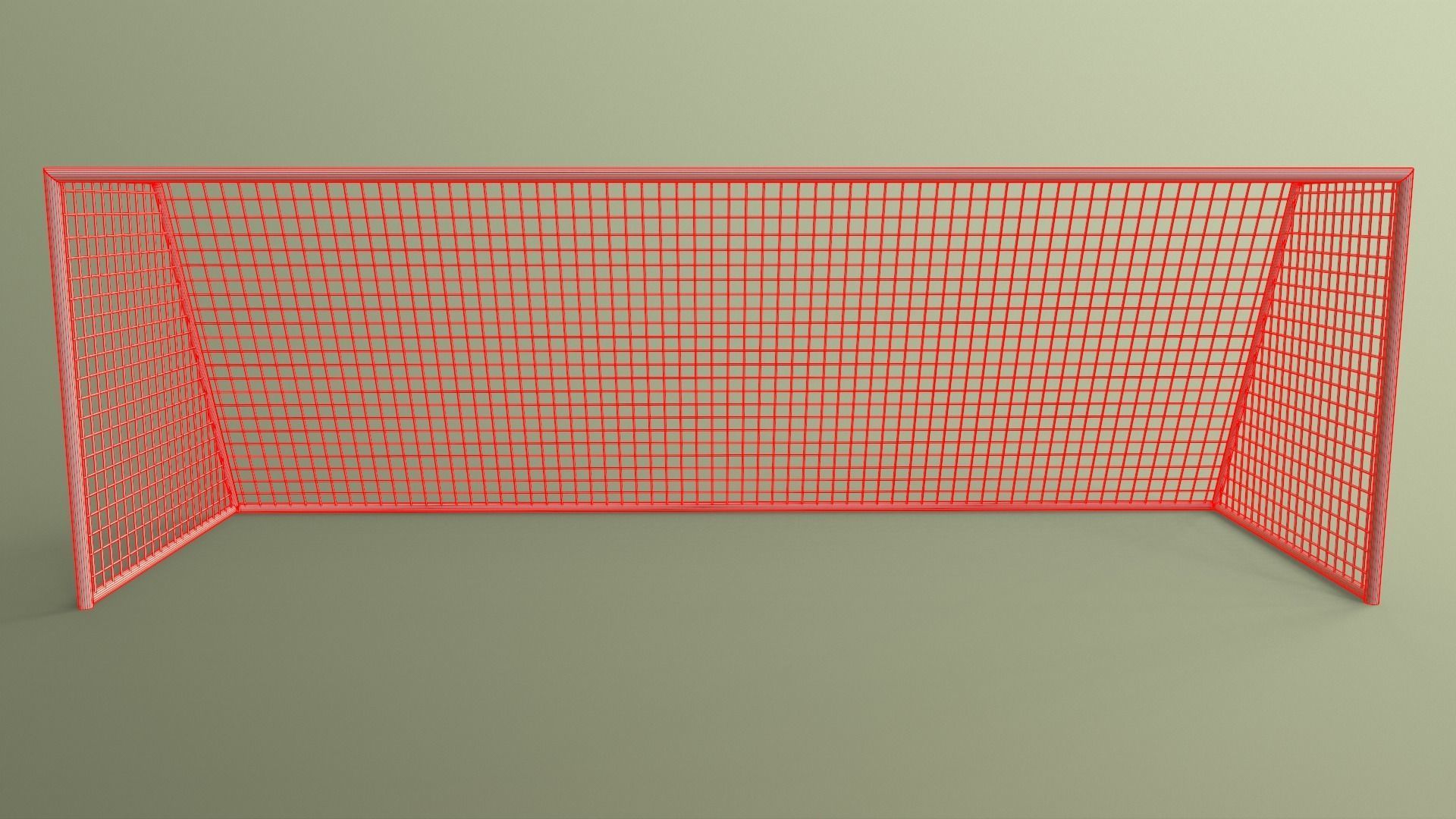 PBR Soccer Football Goal Post J Low-poly 3D model_17