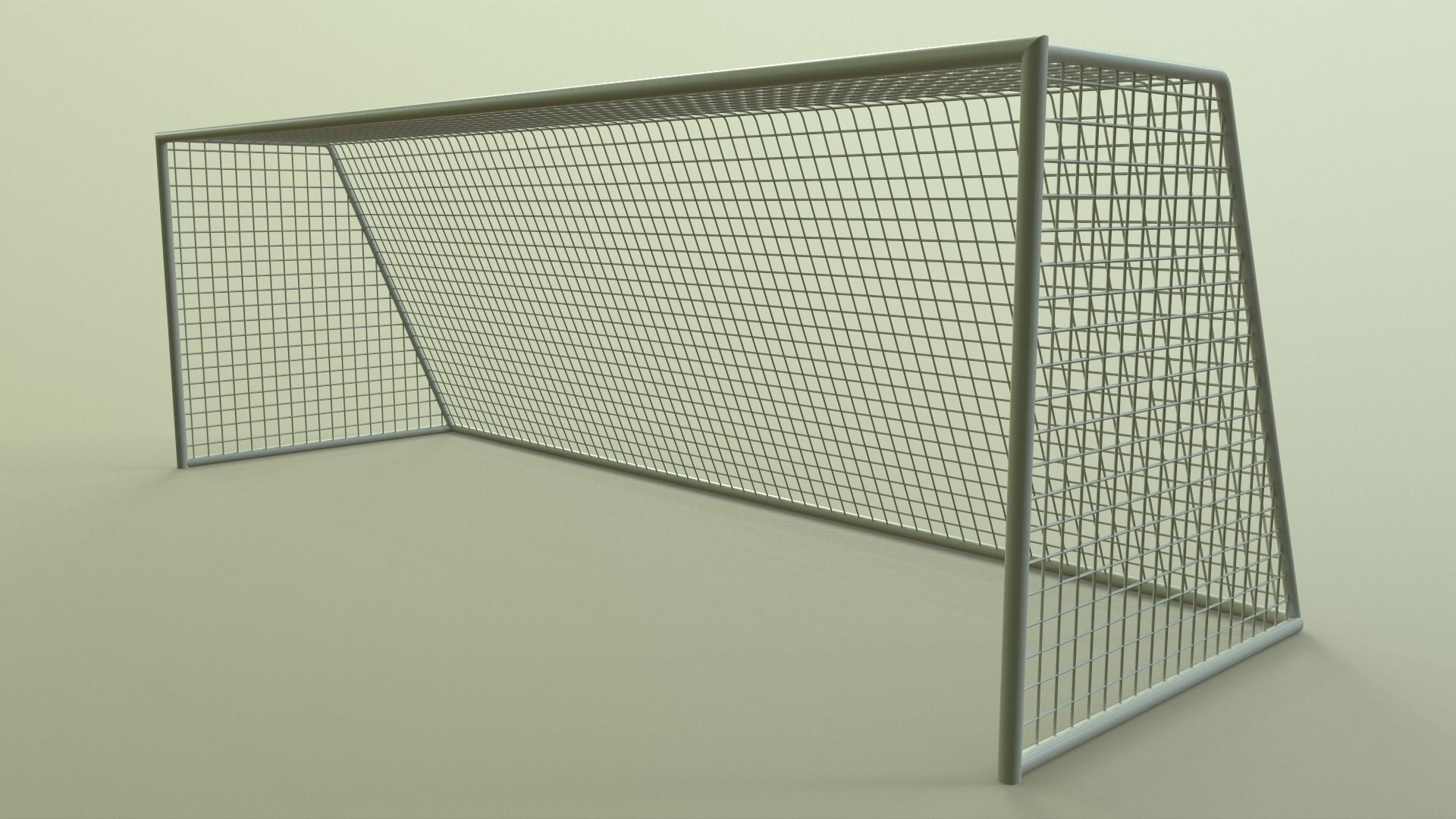 PBR Soccer Football Goal Post J Low-poly 3D model_9