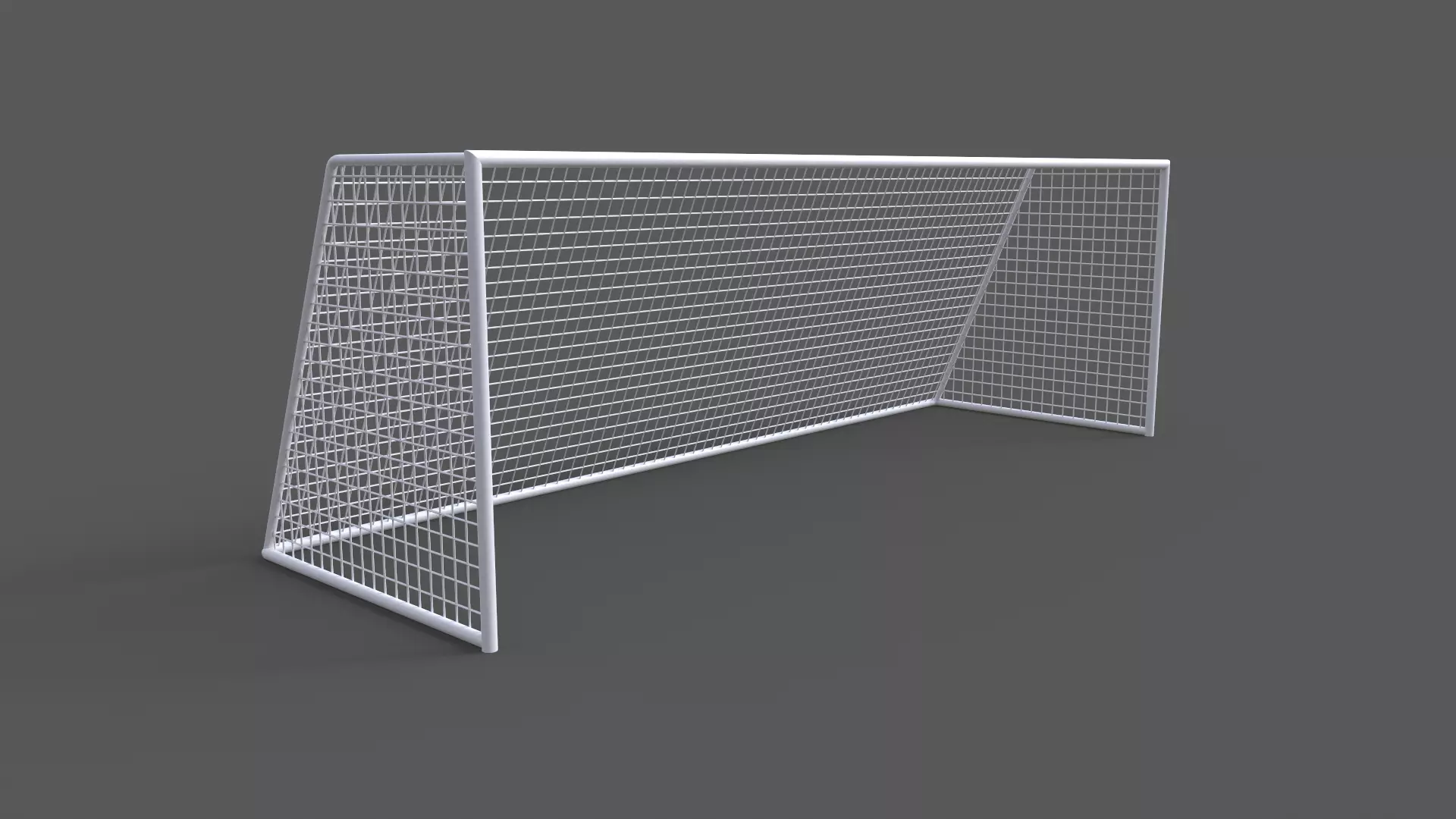PBR Soccer Football Goal Post J Low-poly 3D model_0