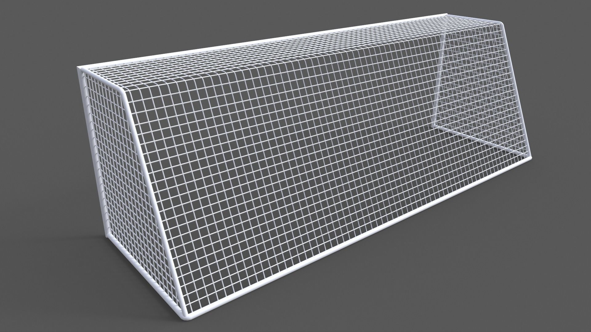 PBR Soccer Football Goal Post J Low-poly 3D model_8