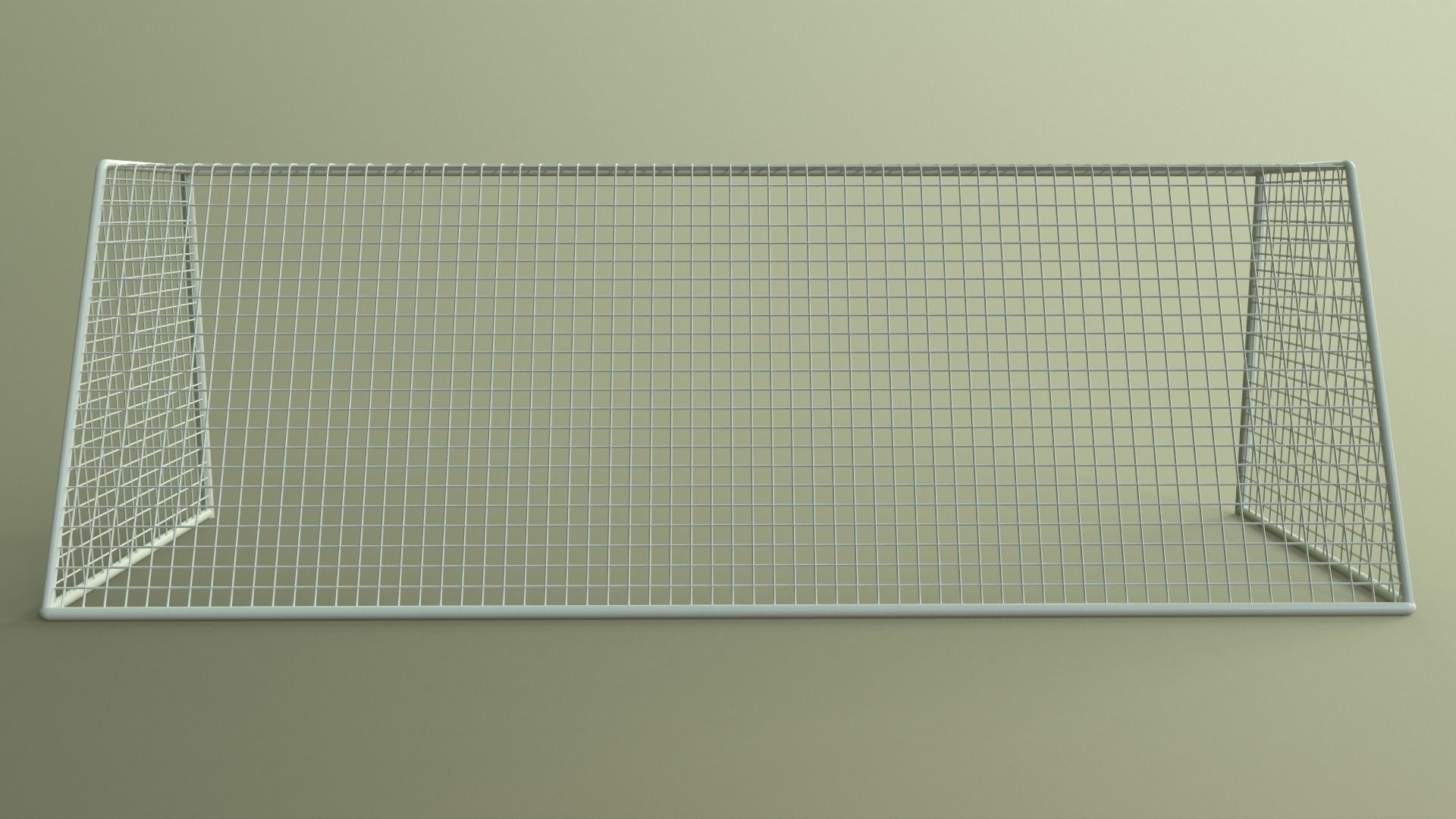 PBR Soccer Football Goal Post J Low-poly 3D model_13