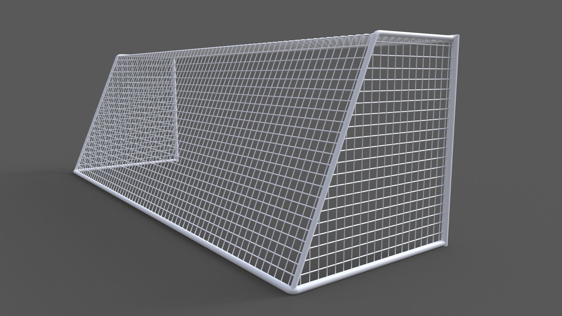 PBR Soccer Football Goal Post J Low-poly 3D model_5