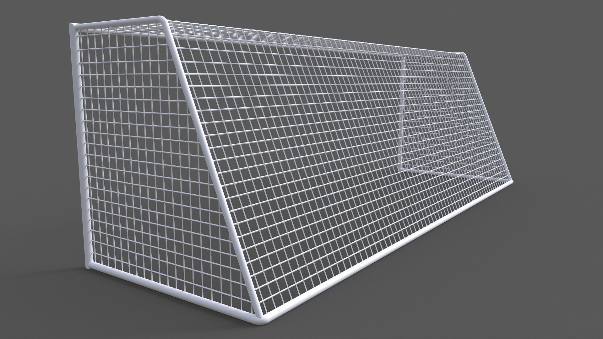 PBR Soccer Football Goal Post J Low-poly 3D model_7