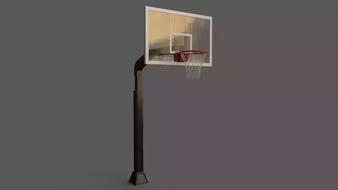 PBR Modern Basketball Stand Hoop  Low-poly 3D model