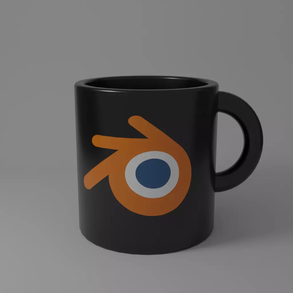 Blender Mug Free low-poly 3D model