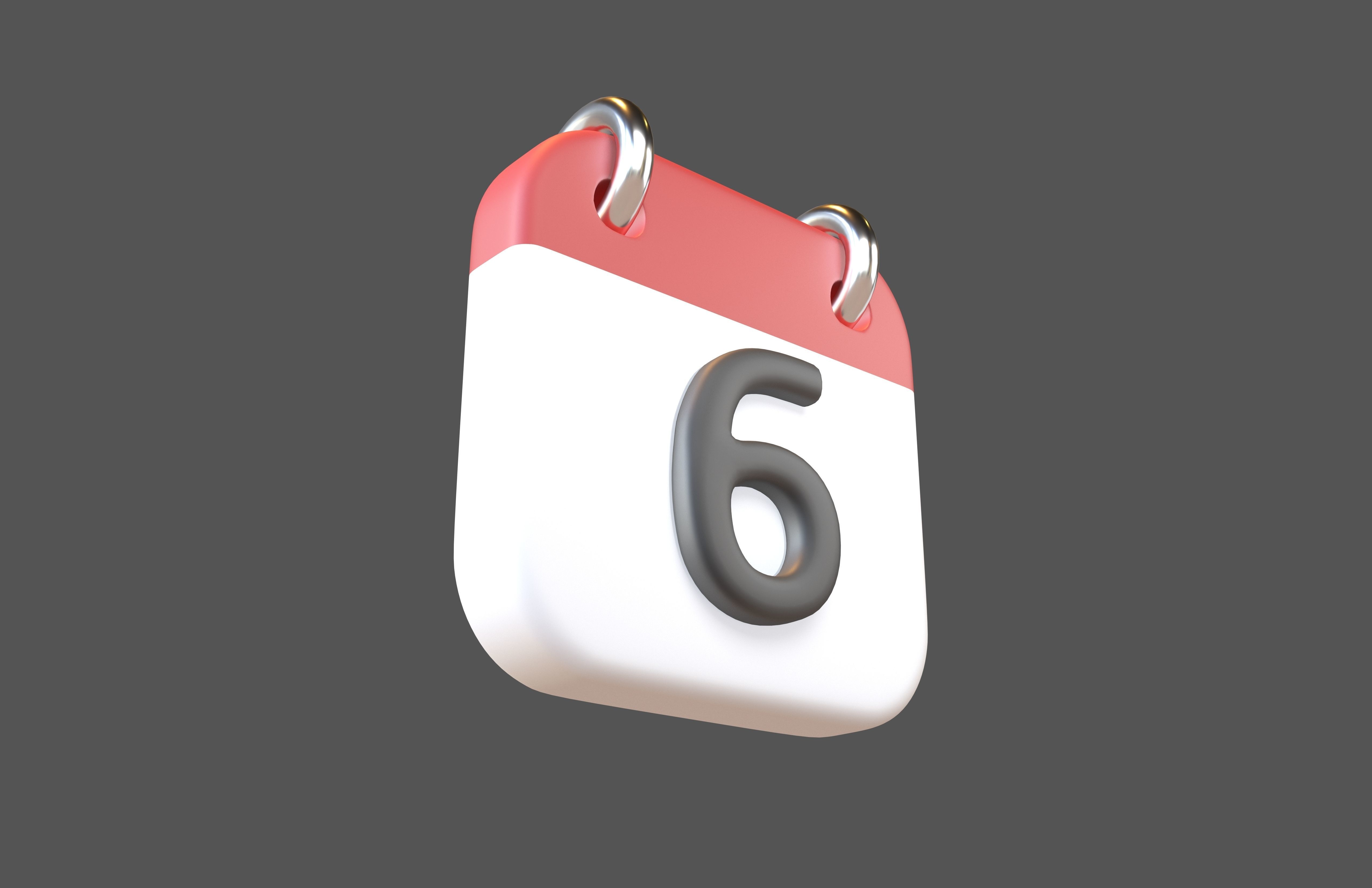 Calendar Icon Pack Vol 1 3D model_29