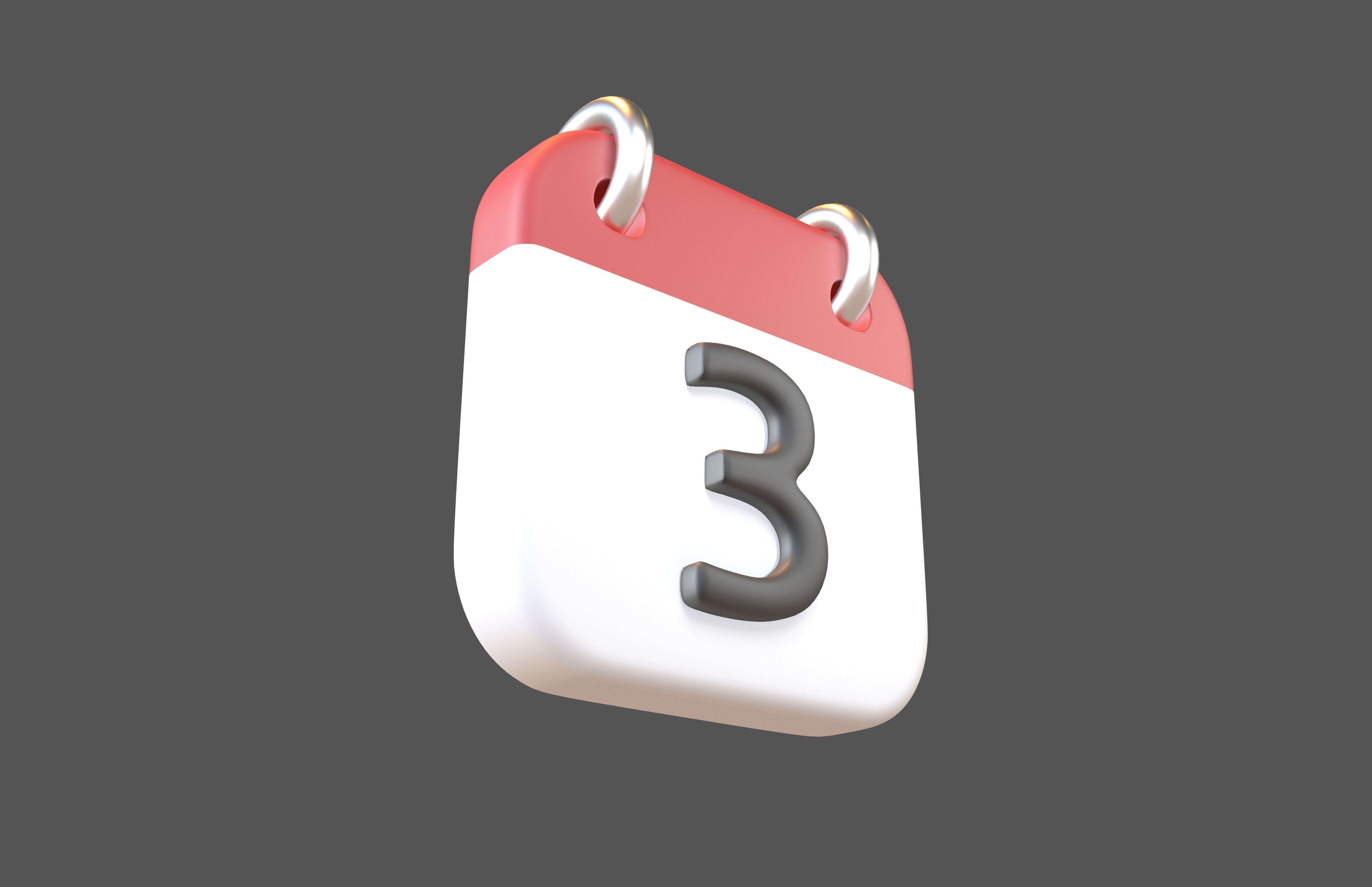 Calendar Icon Pack Vol 1 3D model_13