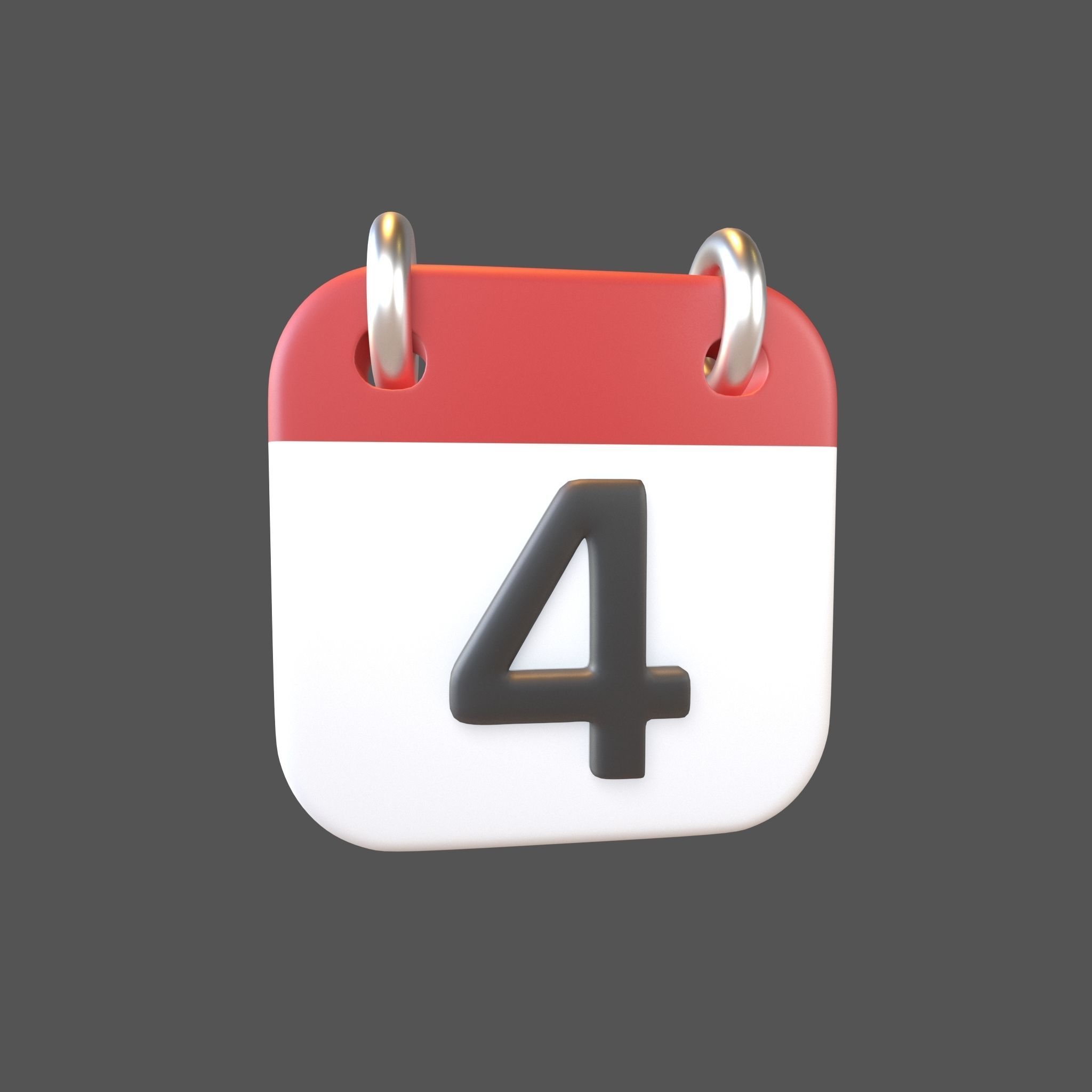 Calendar Icon Pack Vol 1 3D model_21