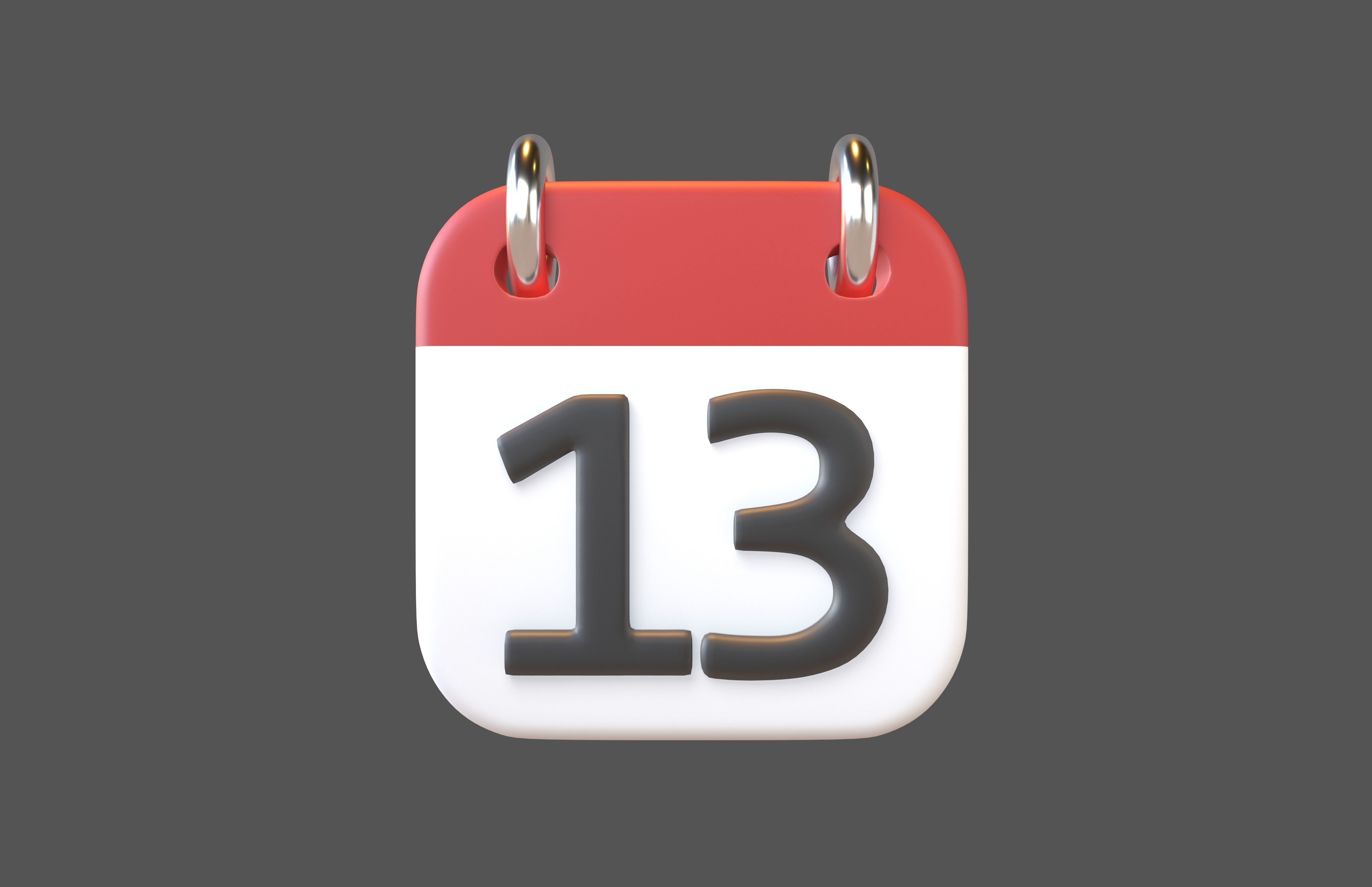 Calendar Icon Pack Vol 1 3D model_61