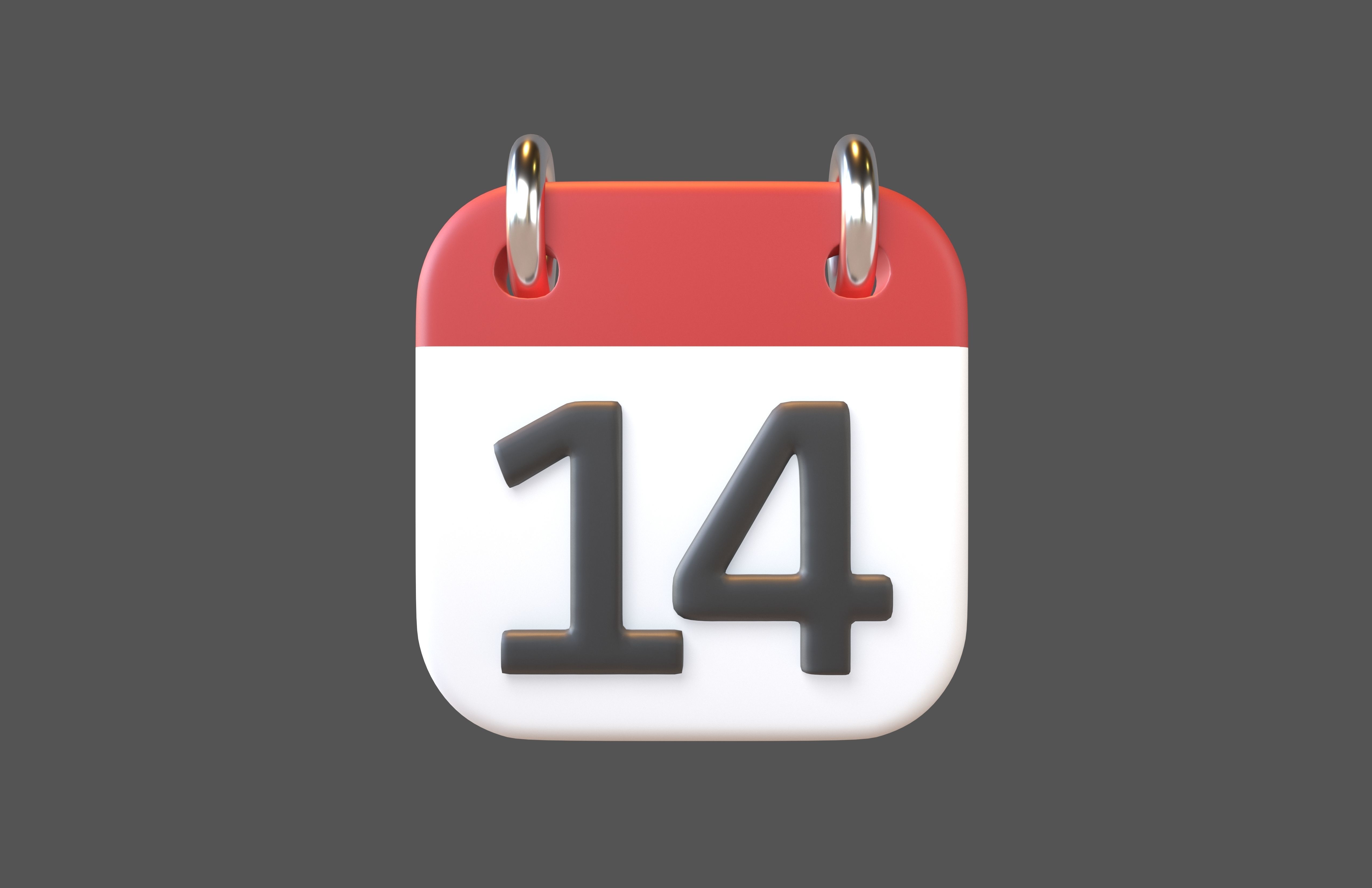 Calendar Icon Pack Vol 1 3D model_69