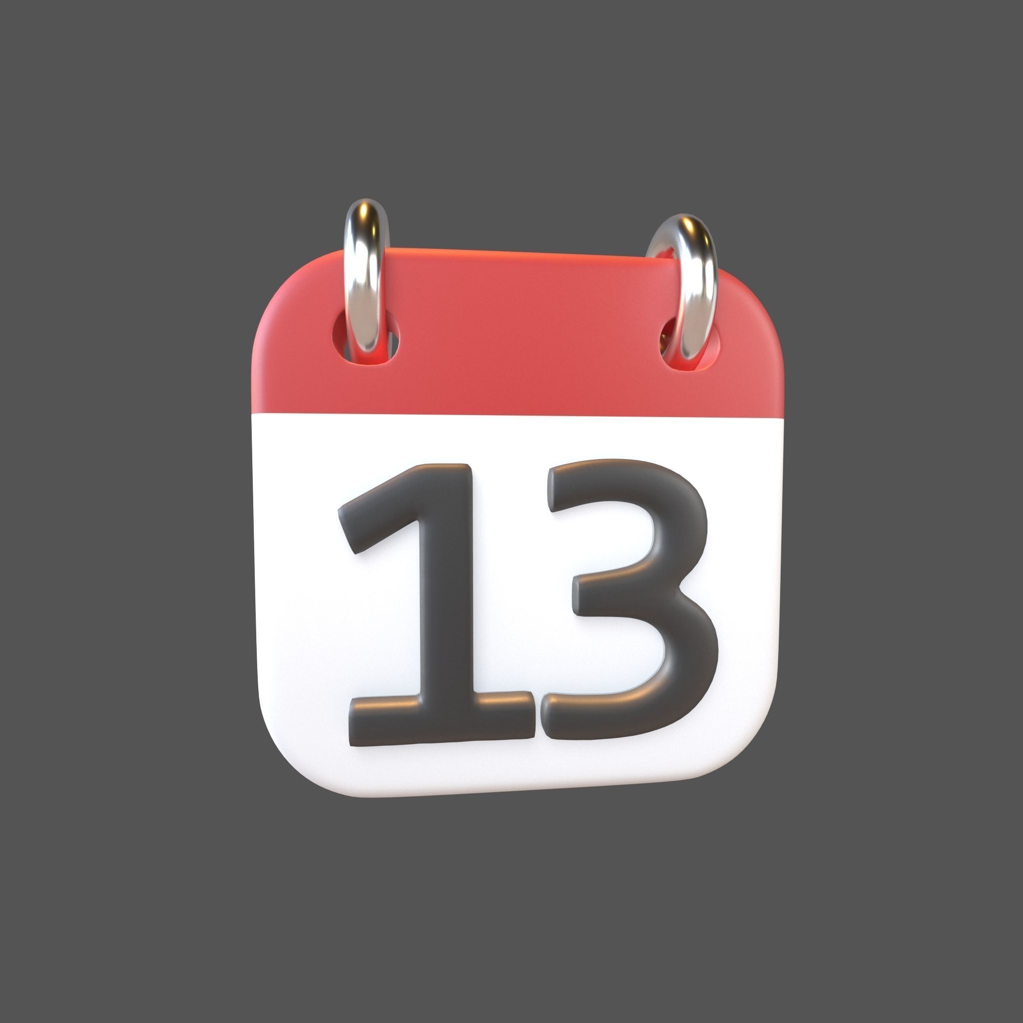 Calendar Icon Pack Vol 1 3D model_58