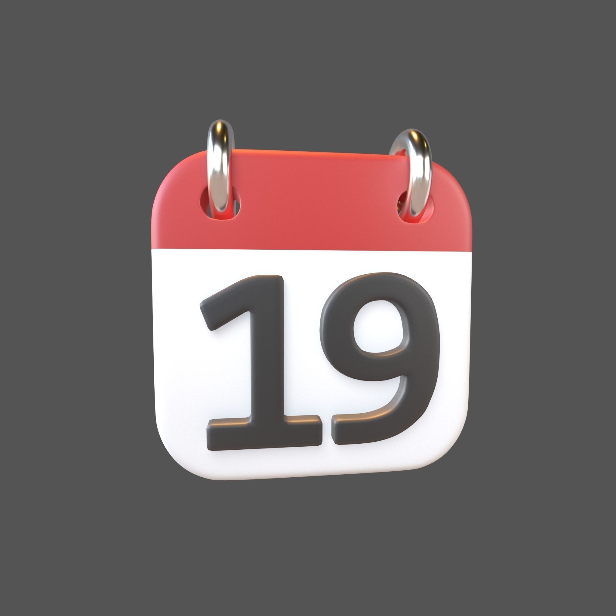 Calendar Icon Pack Vol 1 3D model_87