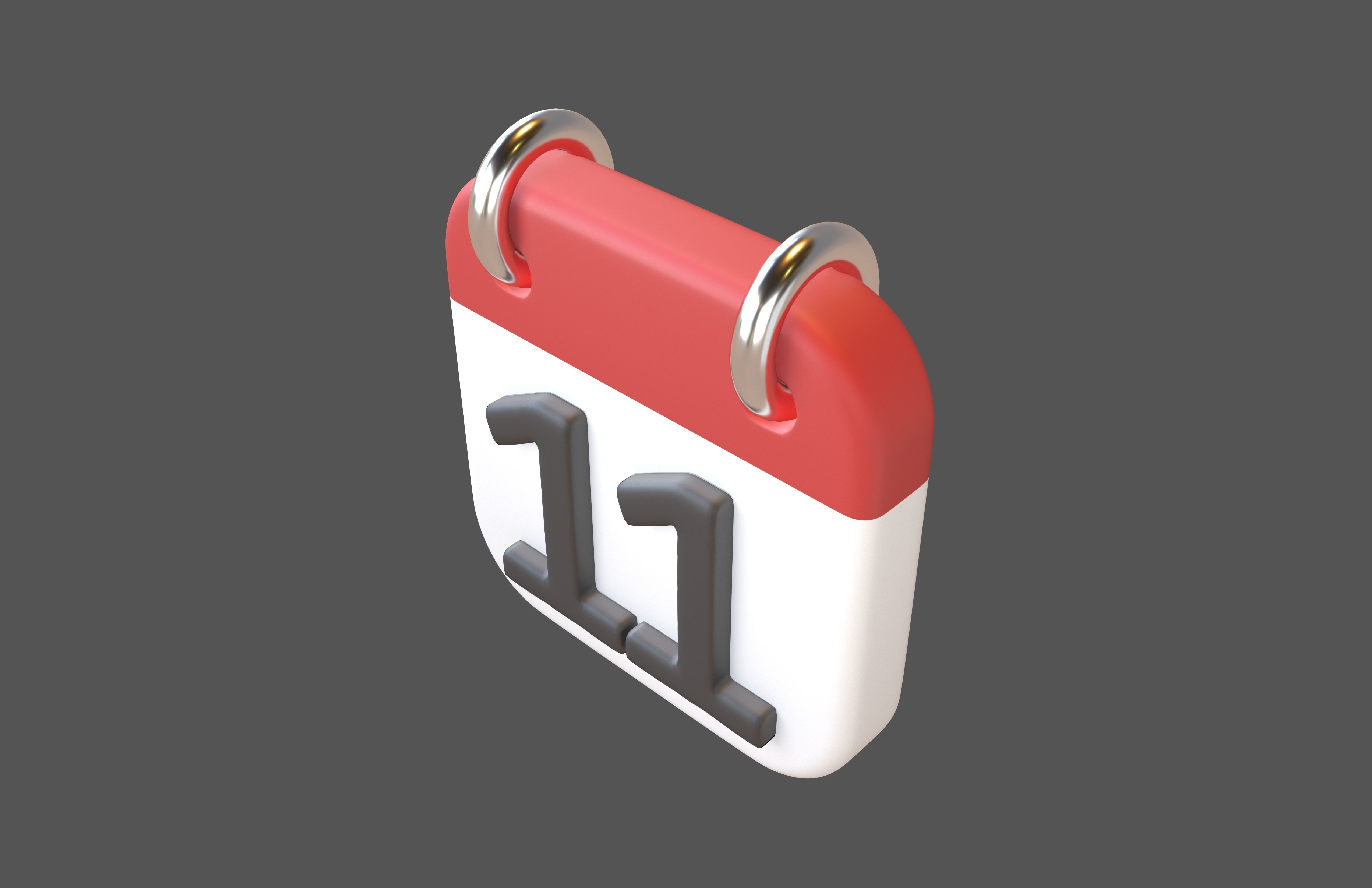 Calendar Icon Pack Vol 1 3D model_50