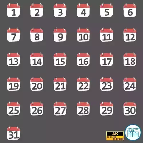 Calendar Icon Pack Vol 1