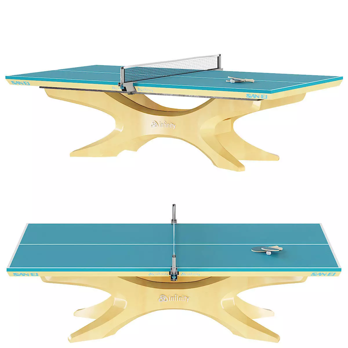 Professional tennis table SAN-EI Infinity Rio 3D model