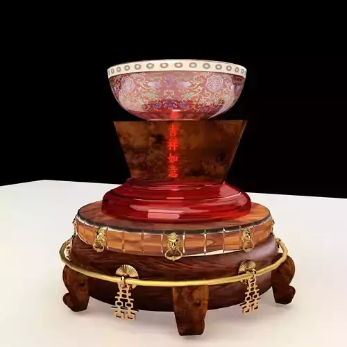 Chinese with display stand  with bowel 