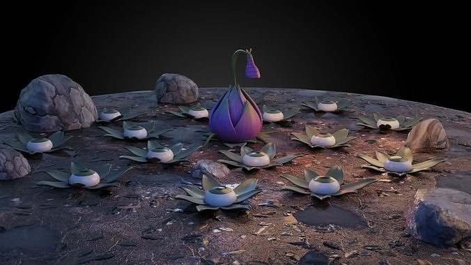 Lure Plants  Free 3D model