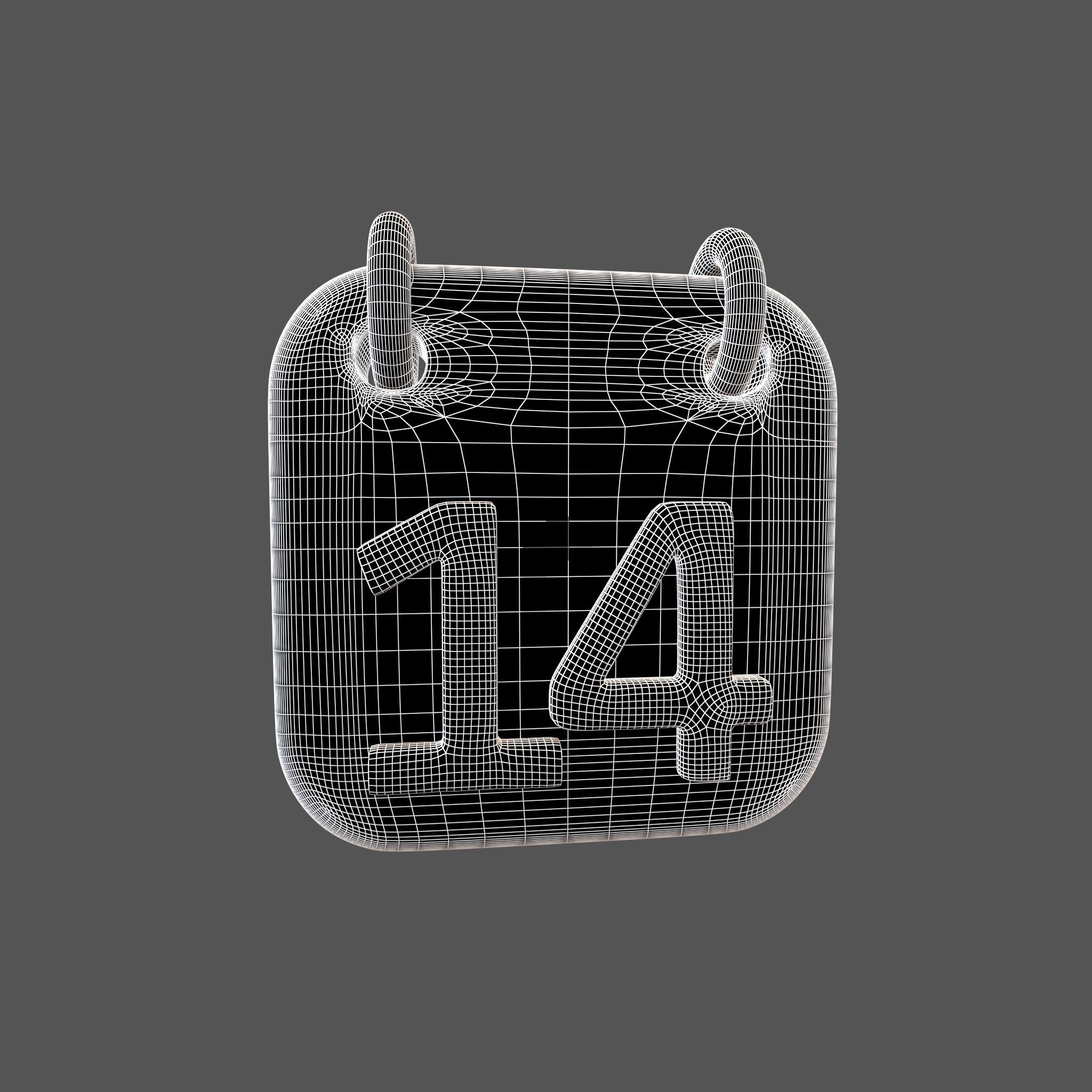 Calendar 1 To 10 Icon  Pack Vol 1 3D model_83