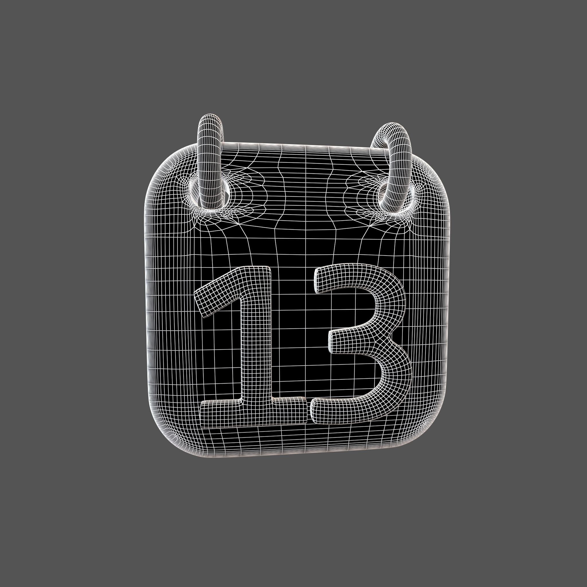Calendar 1 To 10 Icon  Pack Vol 1 3D model_73