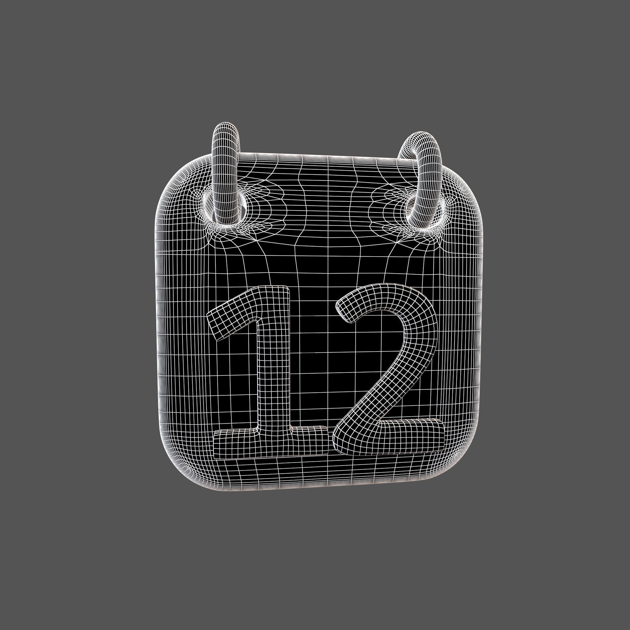 Calendar 1 To 10 Icon  Pack Vol 1 3D model_63
