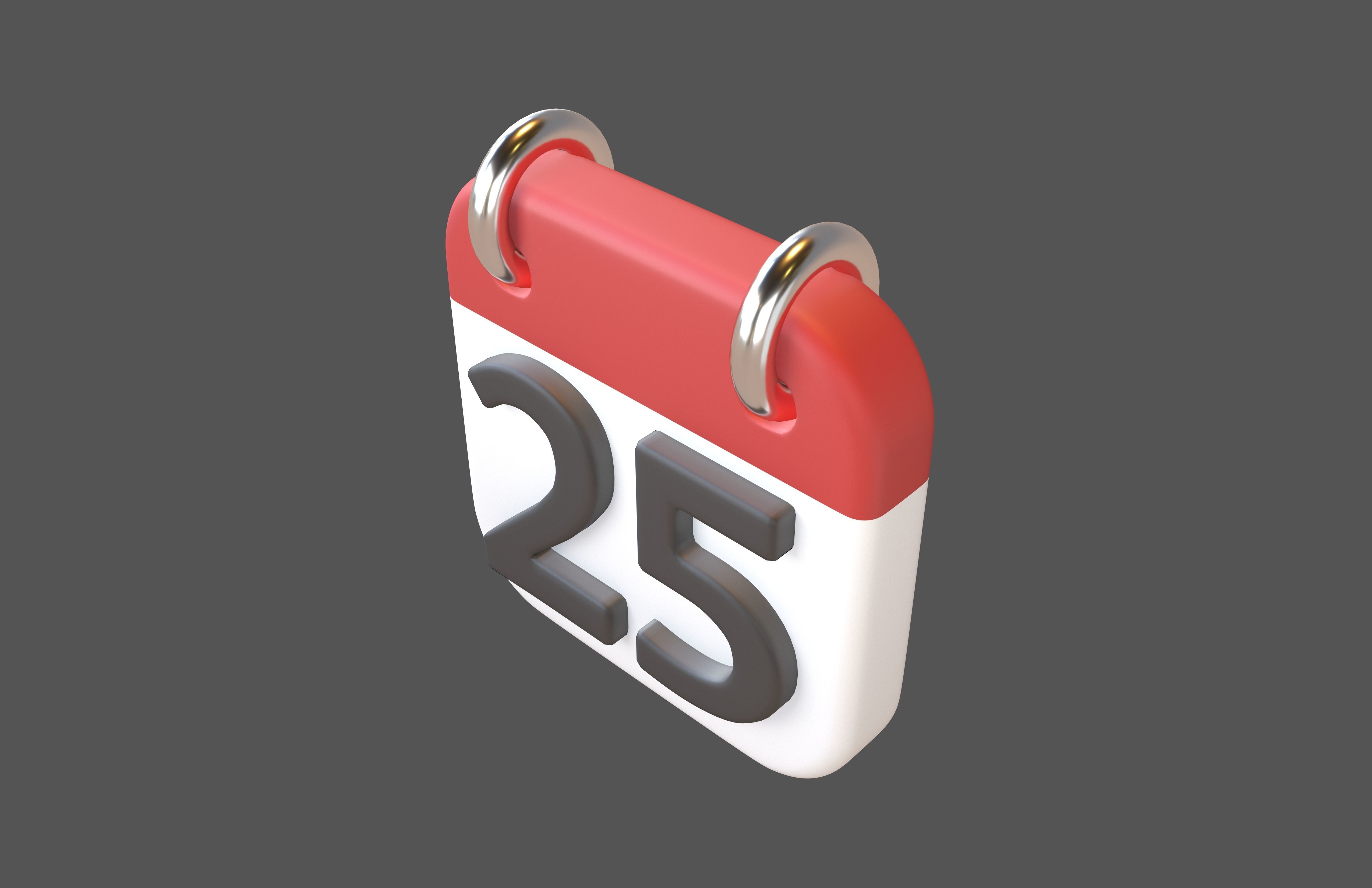 Calendar 21 To 31 Icon Pack Vol 1 3D model_36