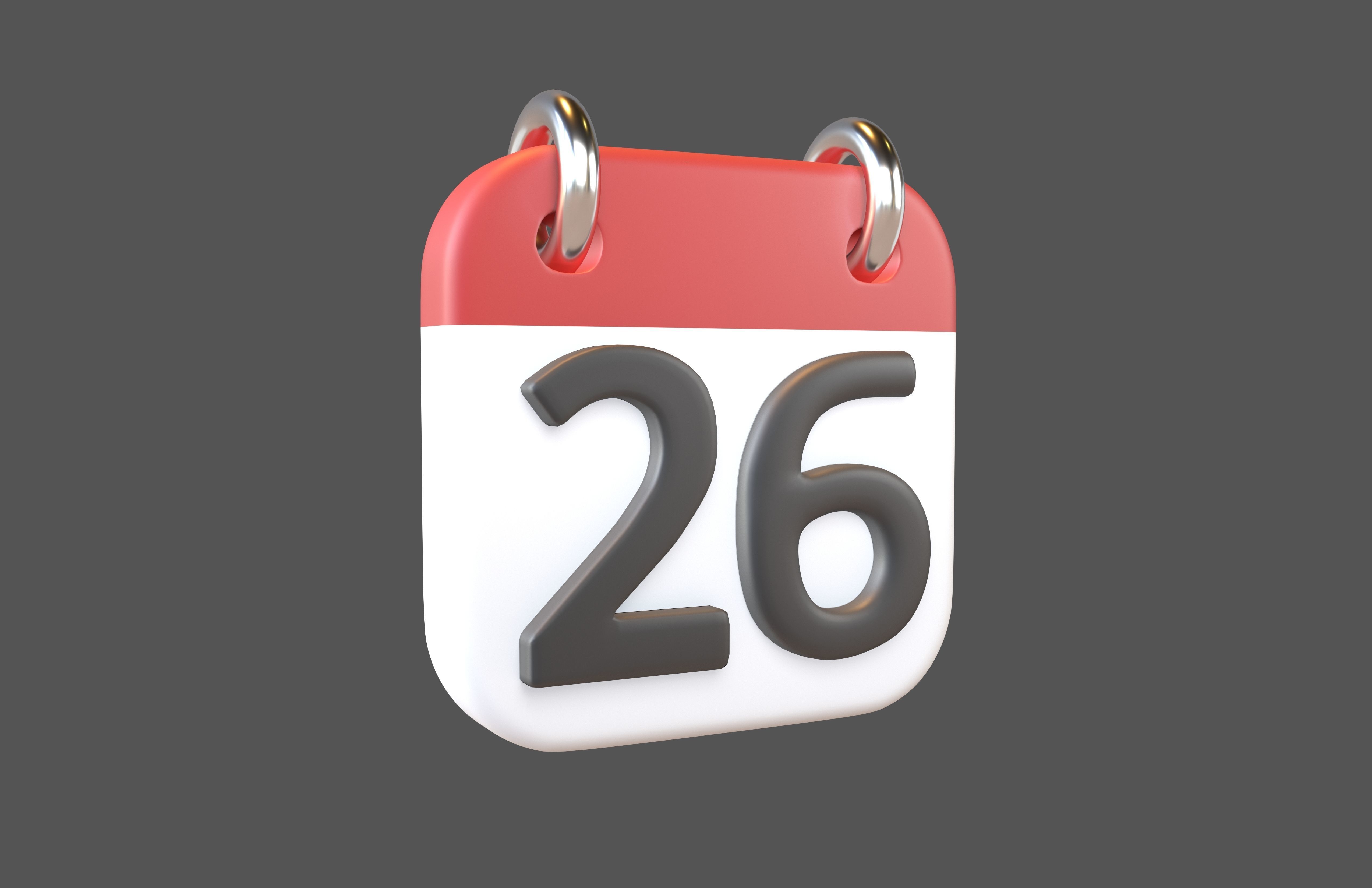 Calendar 21 To 31 Icon Pack Vol 1 3D model_42