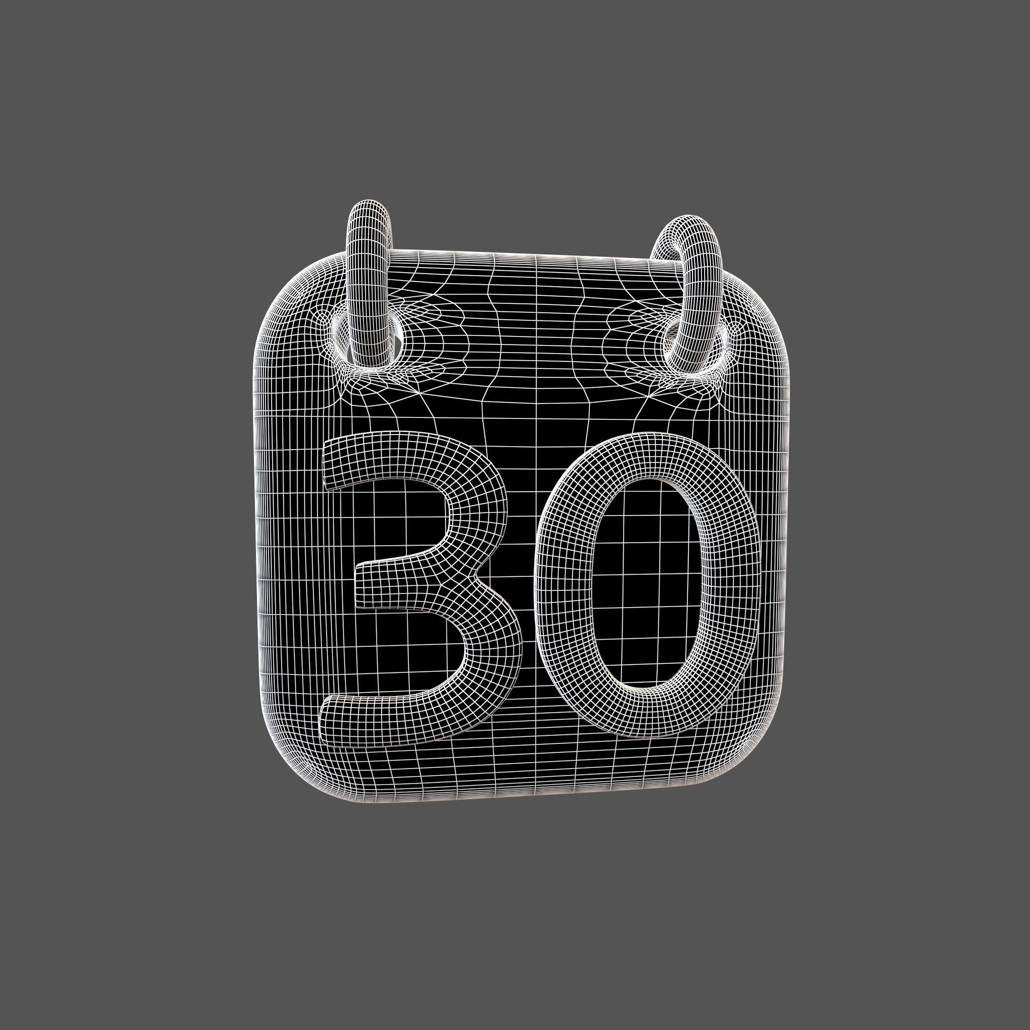 Calendar 21 To 31 Icon Pack Vol 1 3D model_77