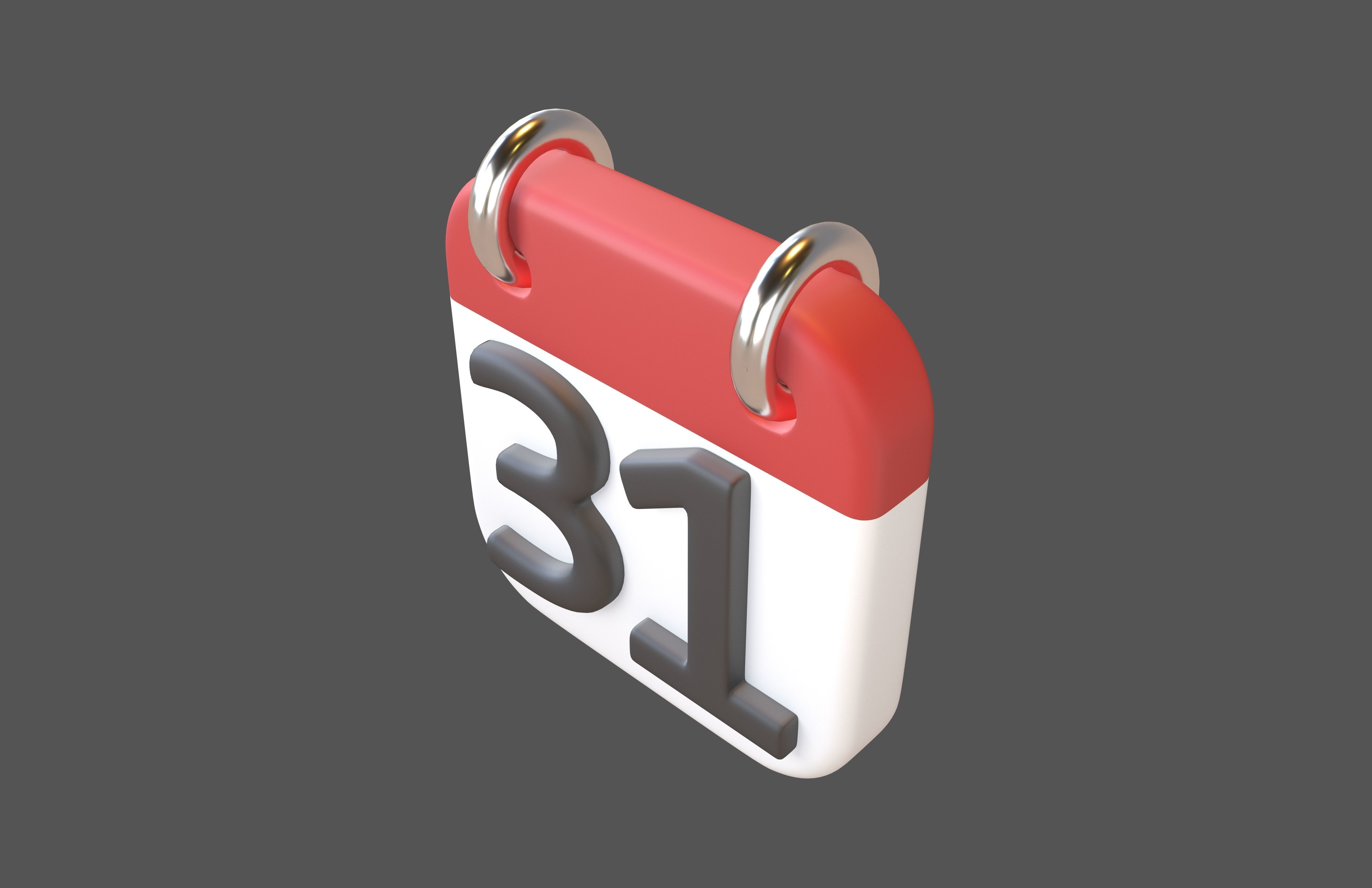 Calendar 21 To 31 Icon Pack Vol 1 3D model_83