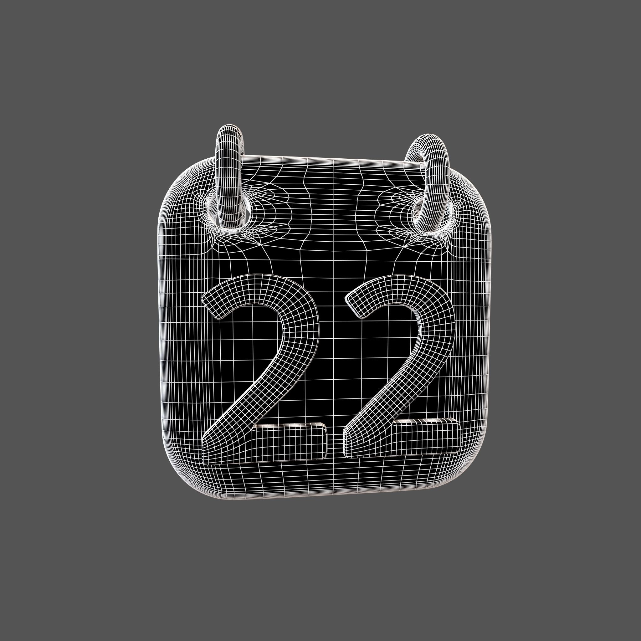 Calendar 21 To 31 Icon Pack Vol 1 3D model_16
