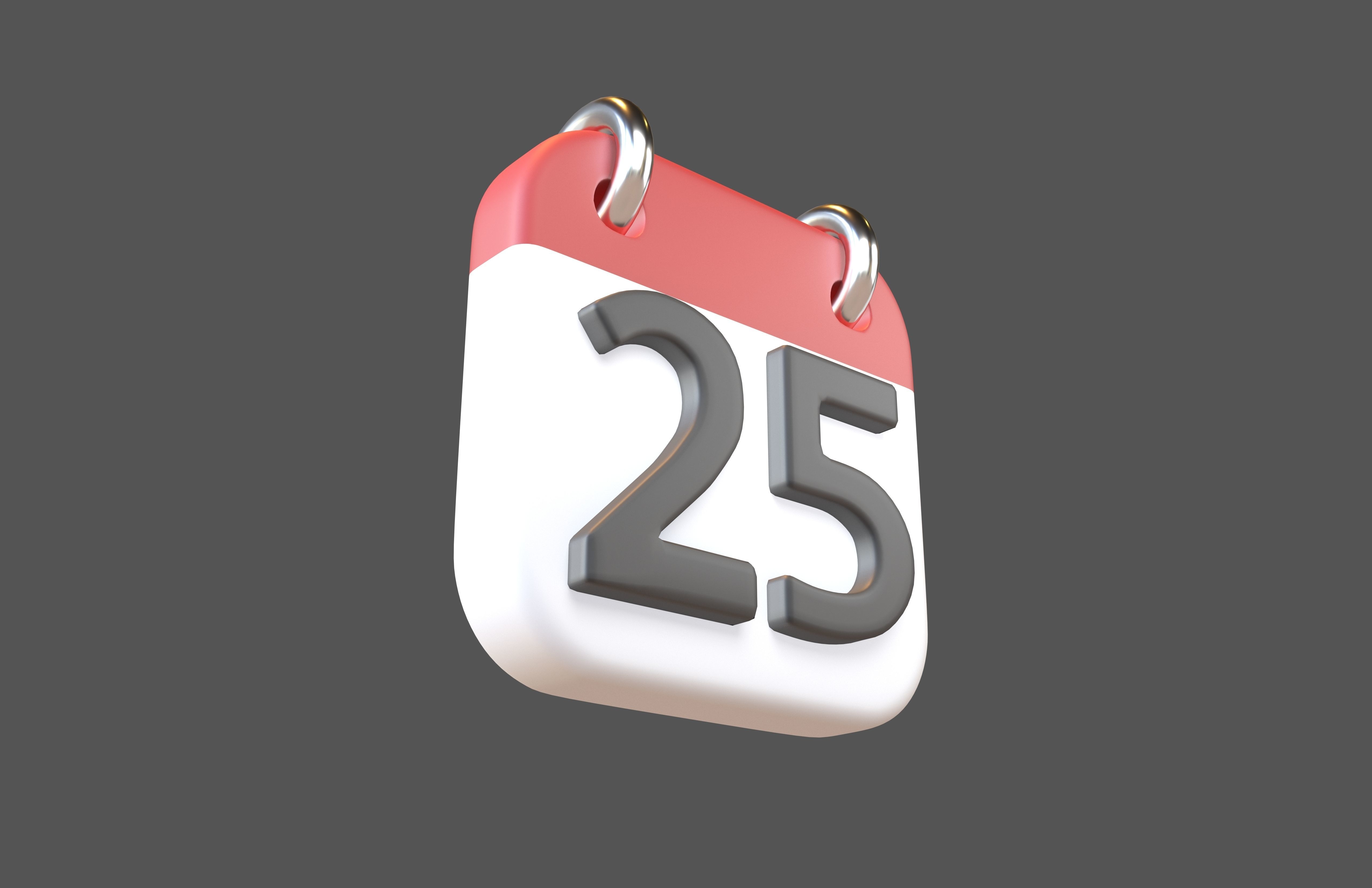 Calendar 21 To 31 Icon Pack Vol 1 3D model_35