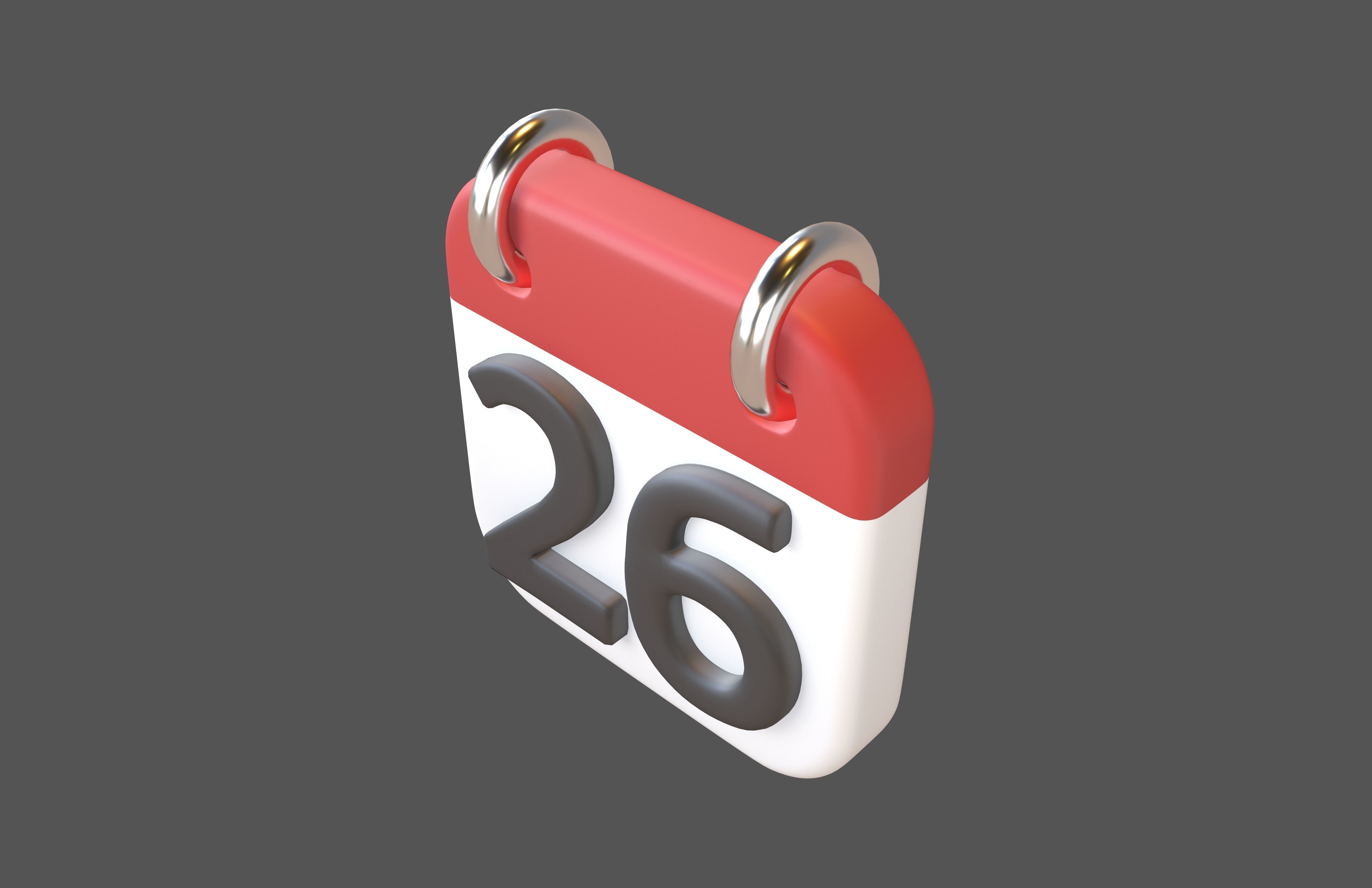 Calendar 21 To 31 Icon Pack Vol 1 3D model_43