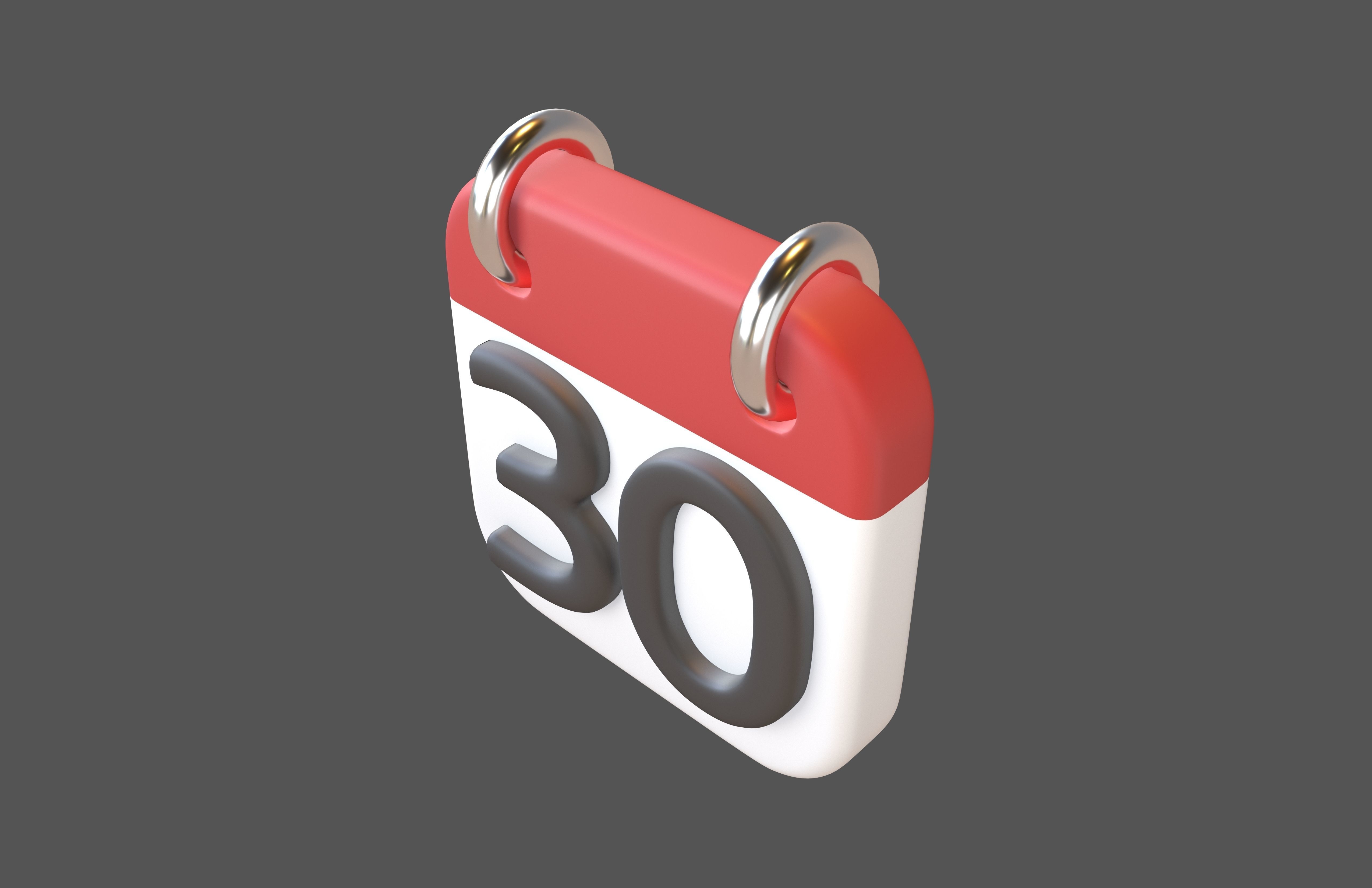 Calendar 21 To 31 Icon Pack Vol 1 3D model_74